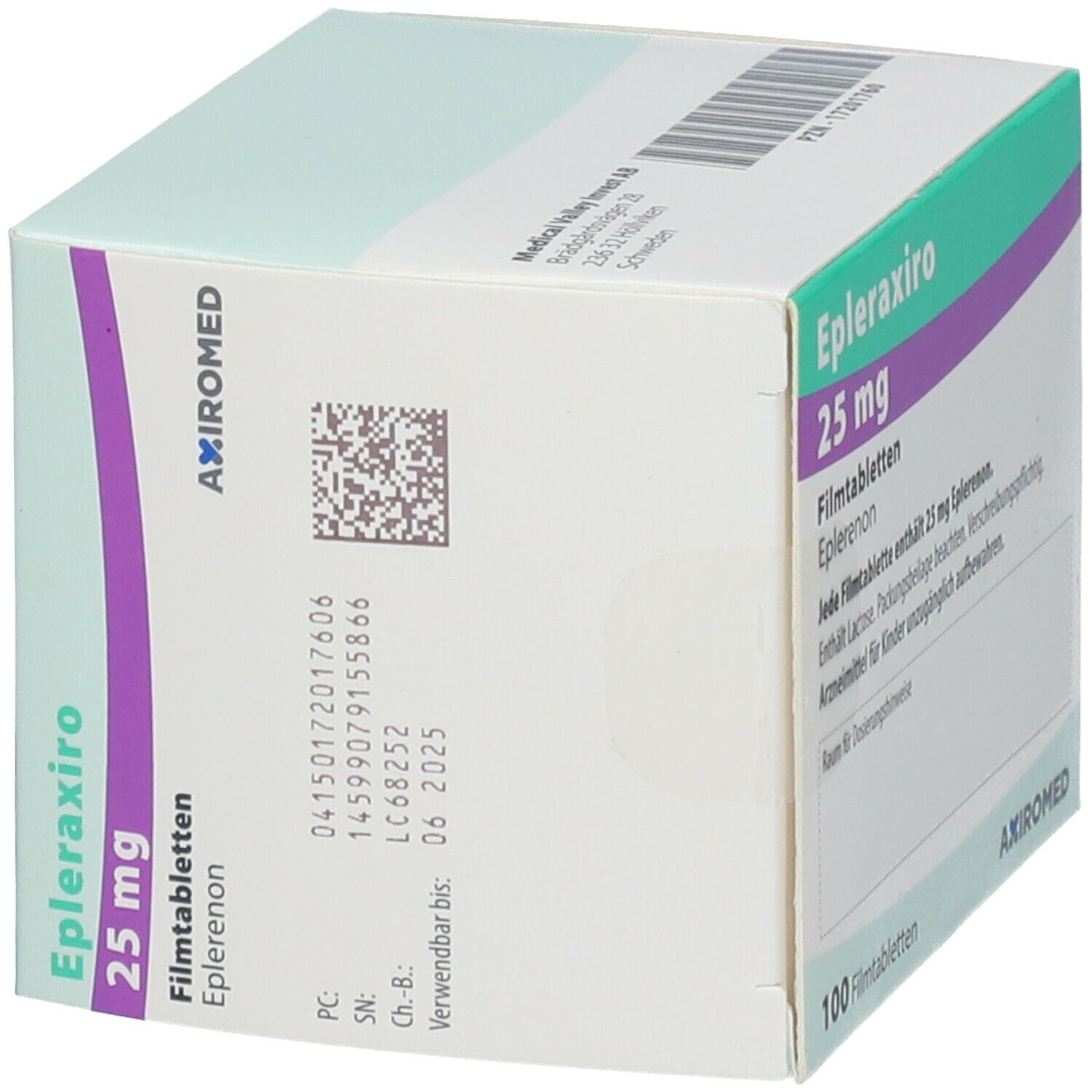EPLERAXIRO 25 mg Filmtabletten