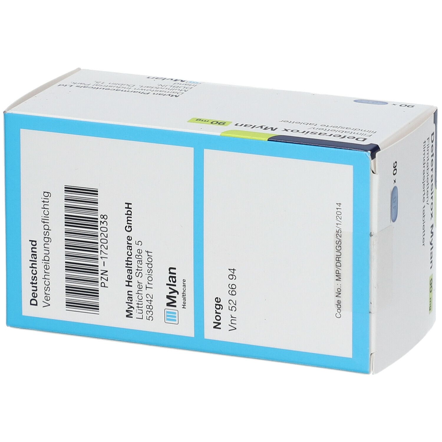 DEFERASIROX Mylan 90 mg Filmtabletten