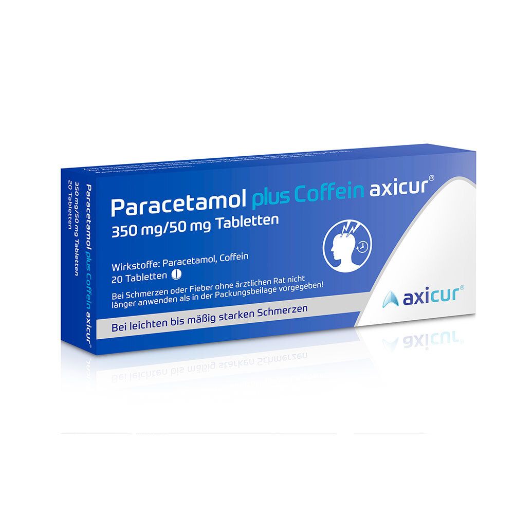 Paracetamol plus Coffein axicur 350 mg/50 mg Tabletten