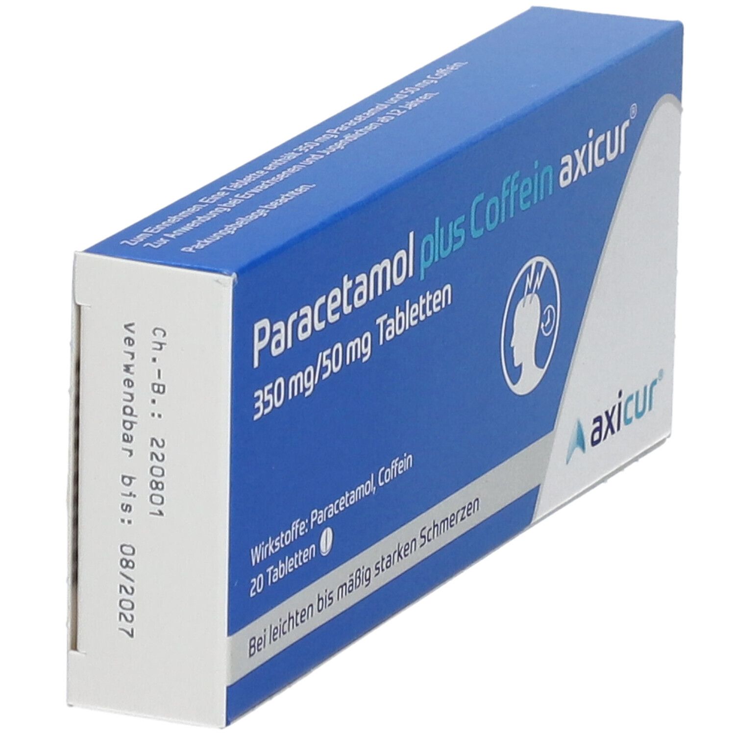 Paracetamol plus Coffein axicur 350 mg/50 mg Tabletten