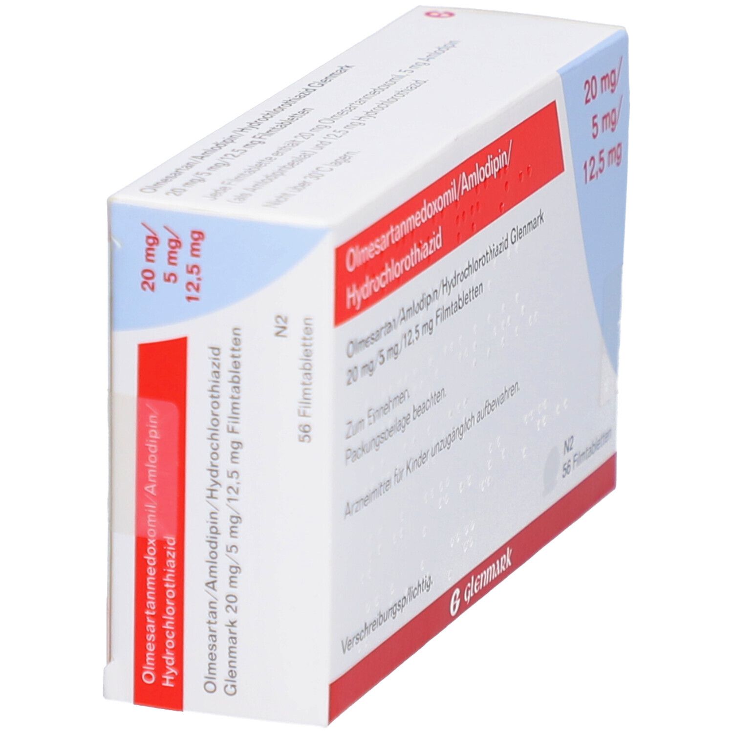 OLMESARTAN/Amlodipin/HCT Glenmark 20/5/12,5mg FTA