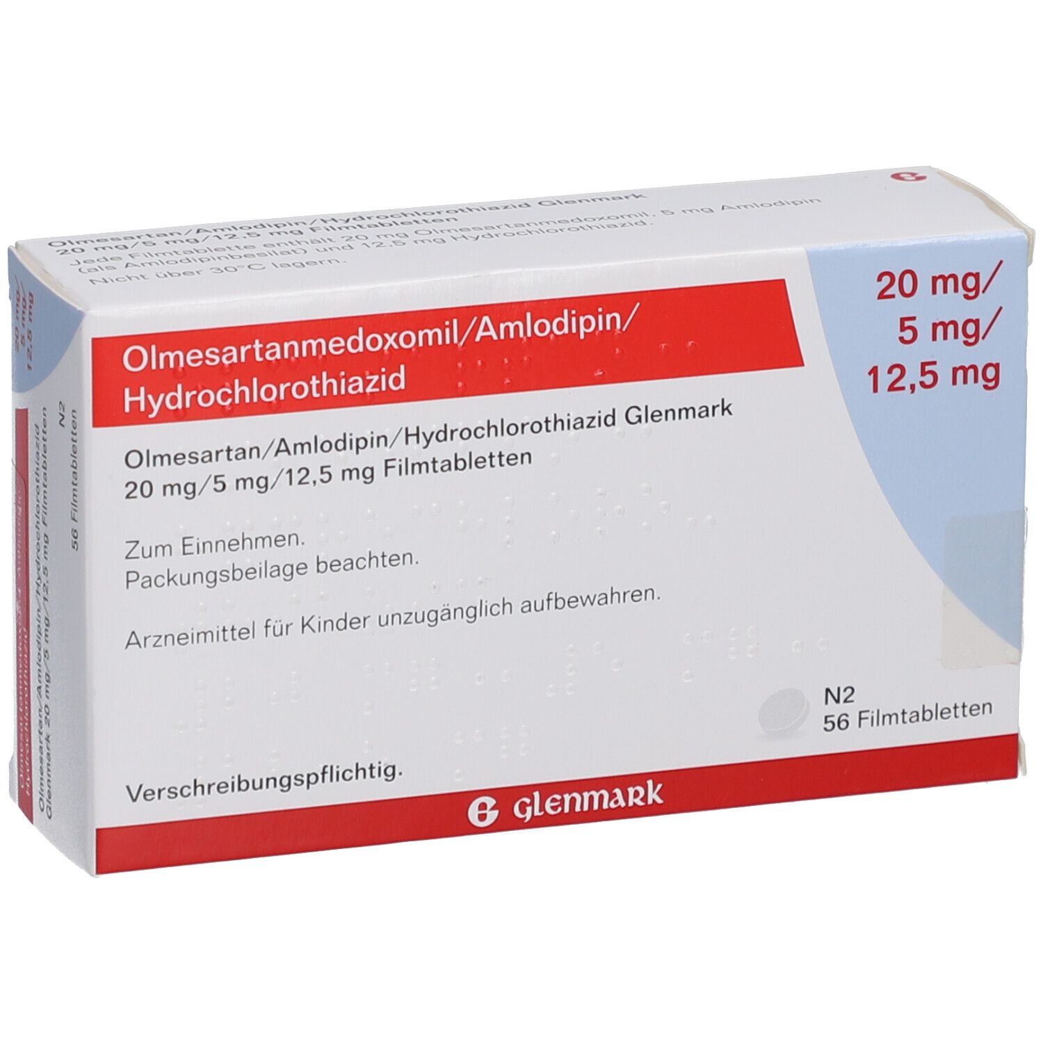 OLMESARTAN/Amlodipin/HCT Glenmark 20/5/12,5mg FTA