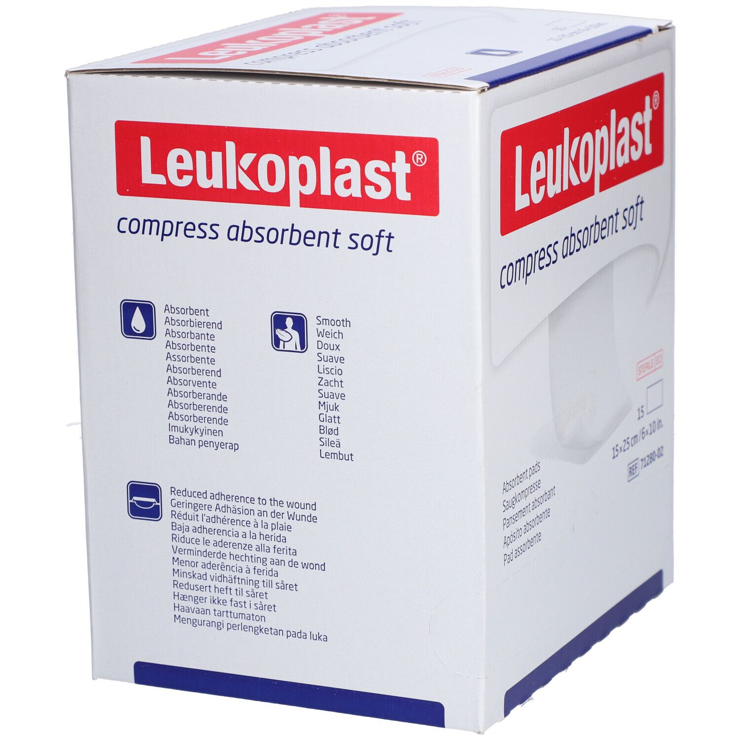 Leukoplast compress absorbent soft steril 15x25cm 15x1 St Kompressen