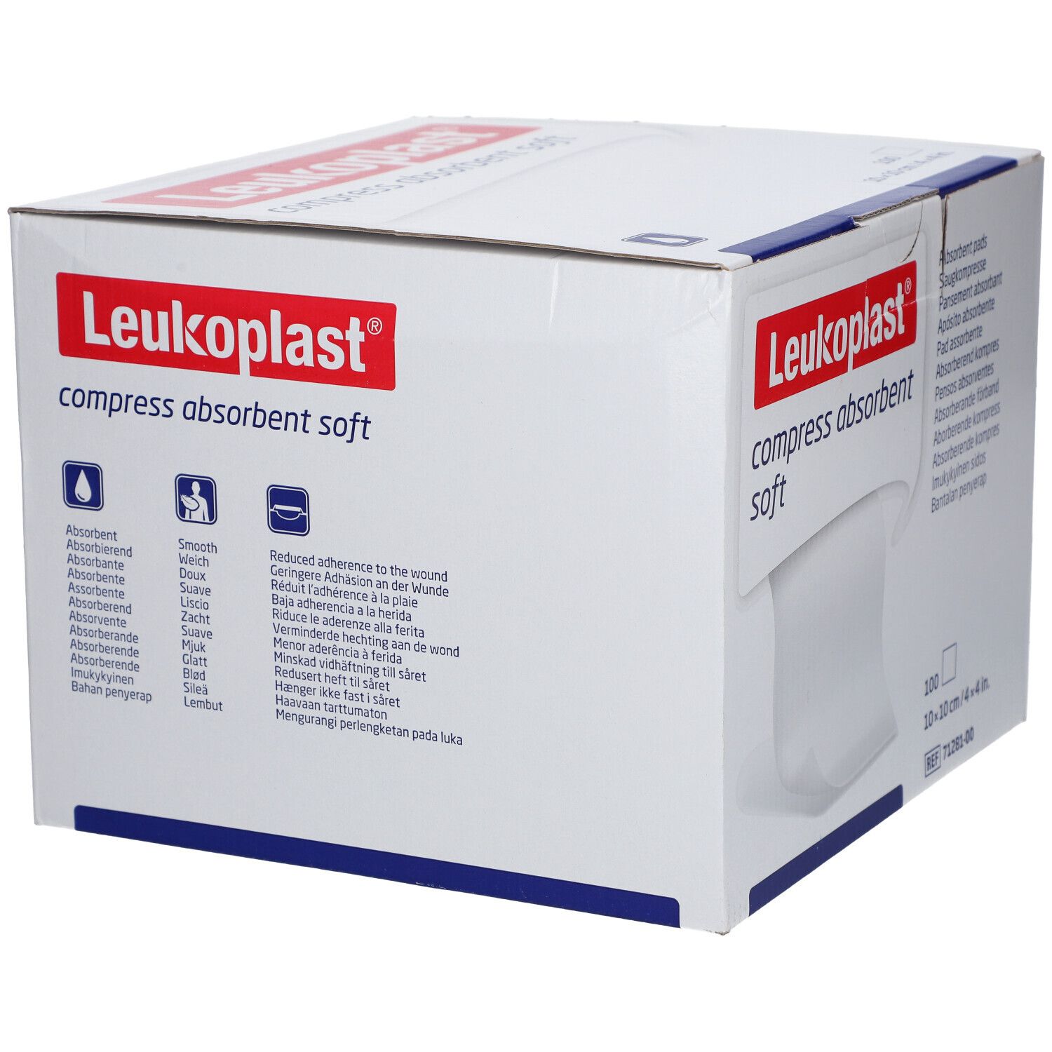 Leukoplast compress absorbent soft unste.10x10cm 100 St Kompressen