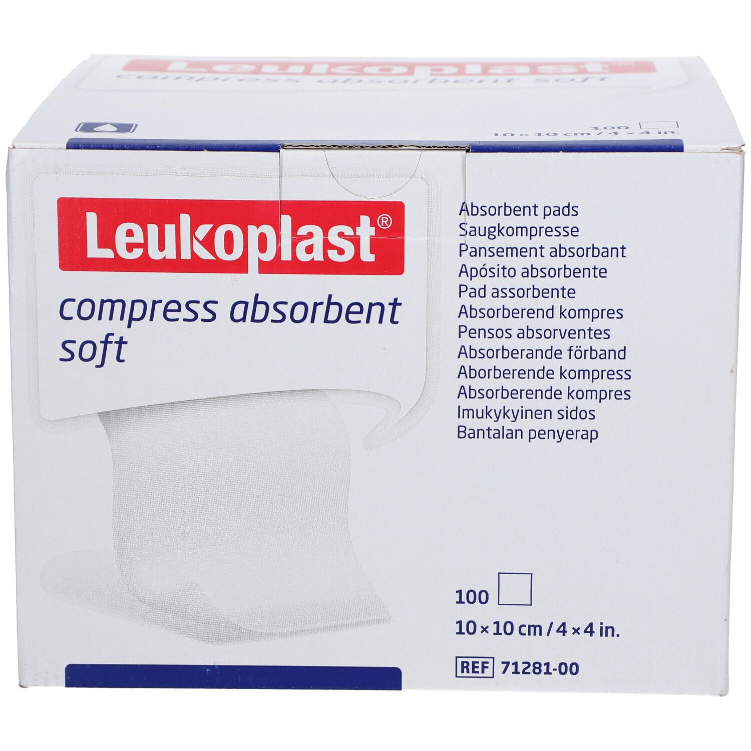 Leukoplast® compress absorbent soft 10 x 10 cm unsteril