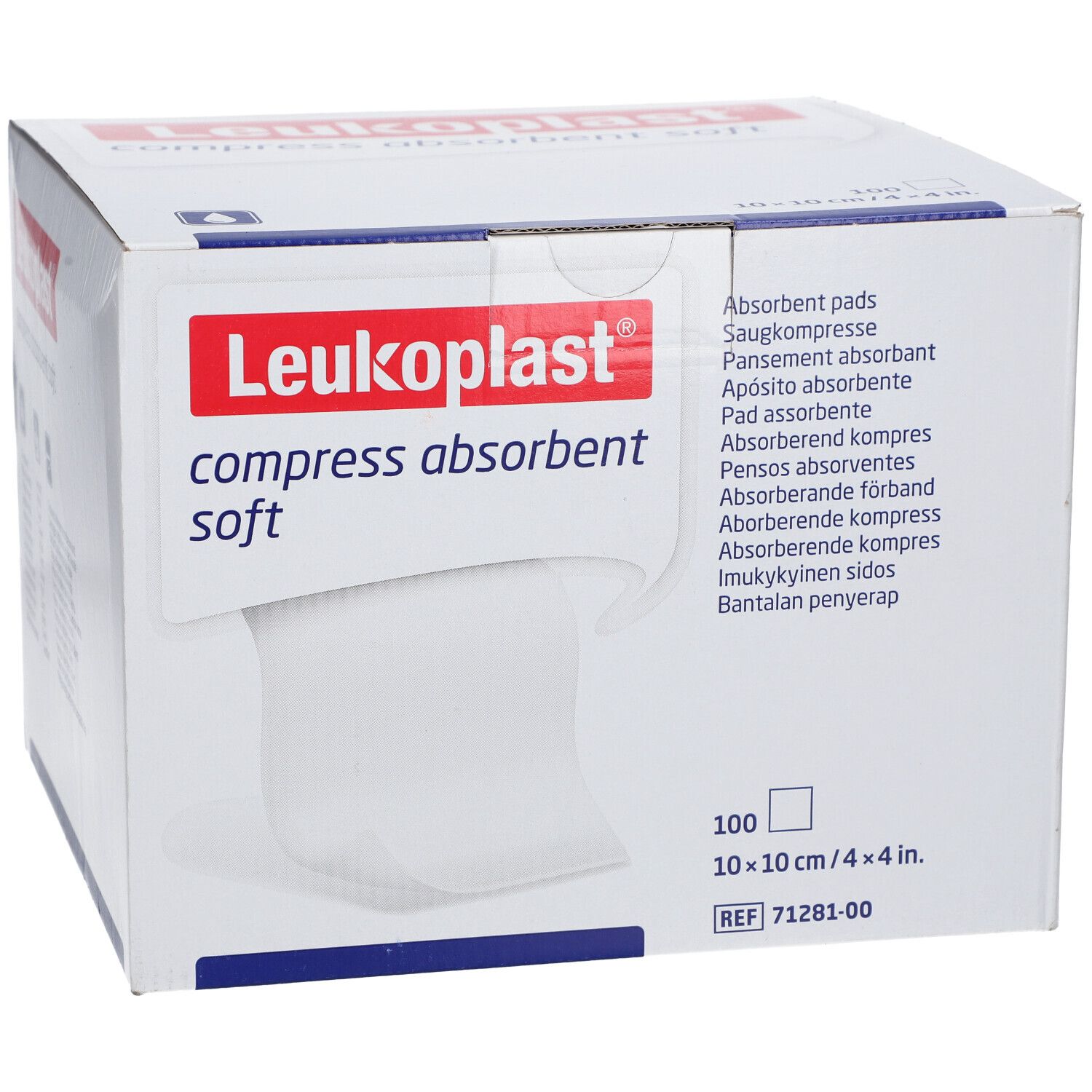 Leukoplast® compress absorbent soft 10 x 10 cm unsteril