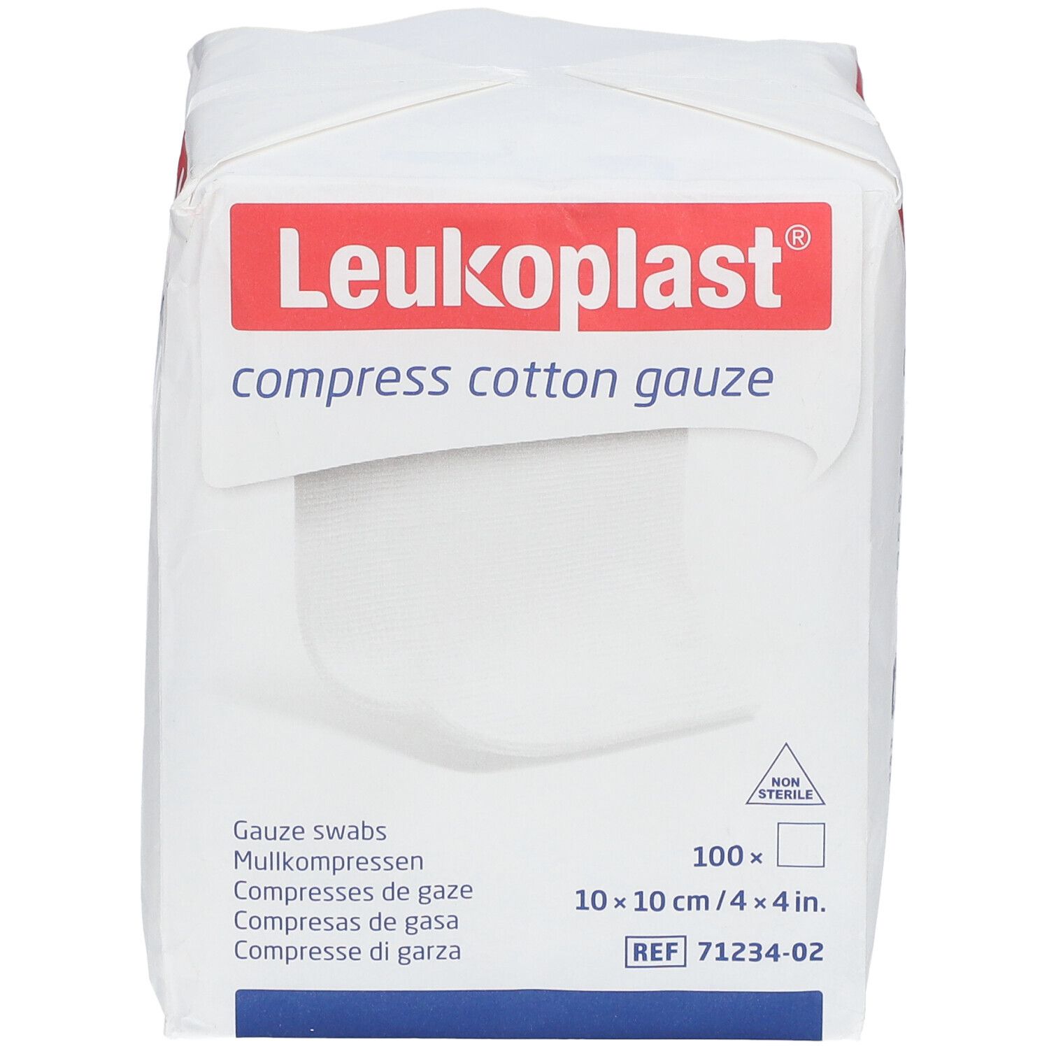 Leukoplast® compress cotton gauze 10 cm x 10 cm