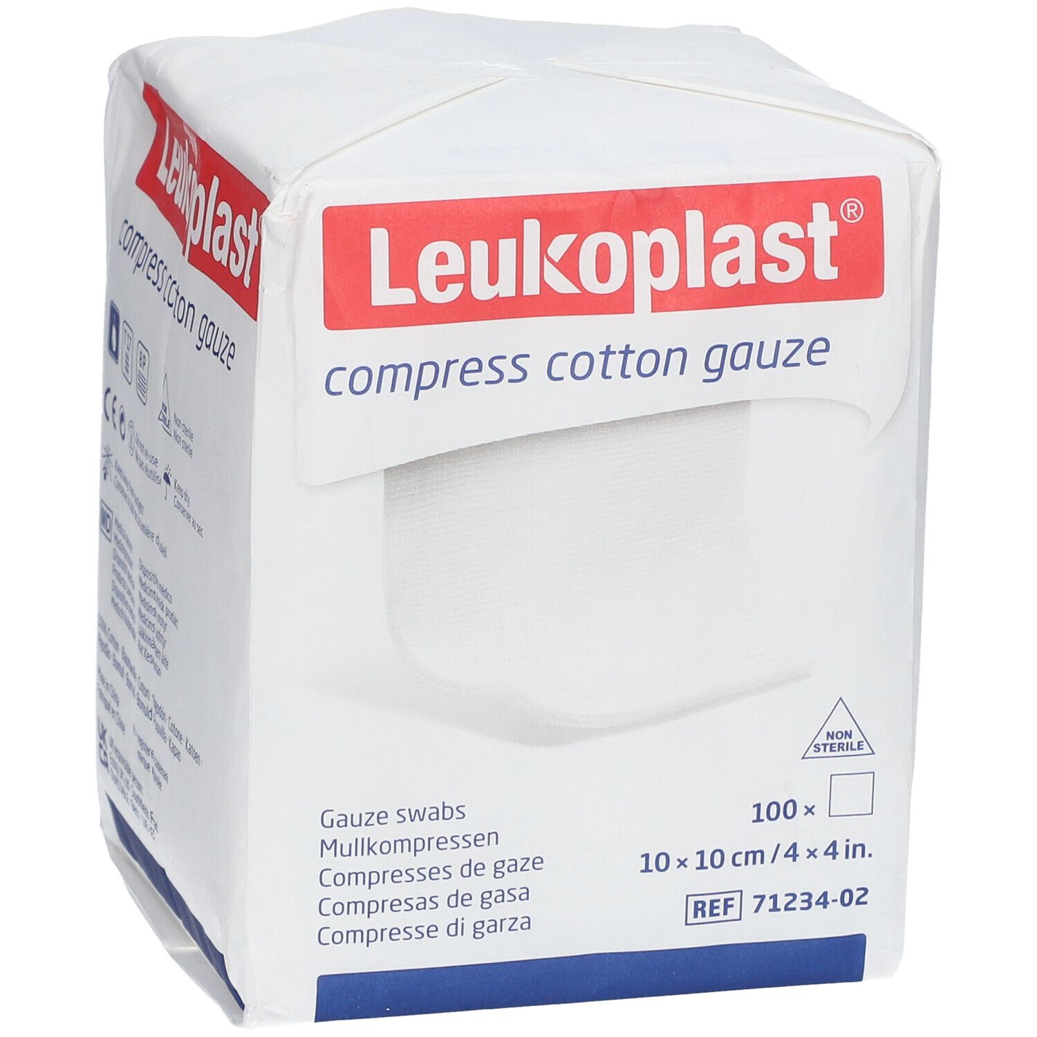 Leukoplast® compress cotton gauze 10 cm x 10 cm