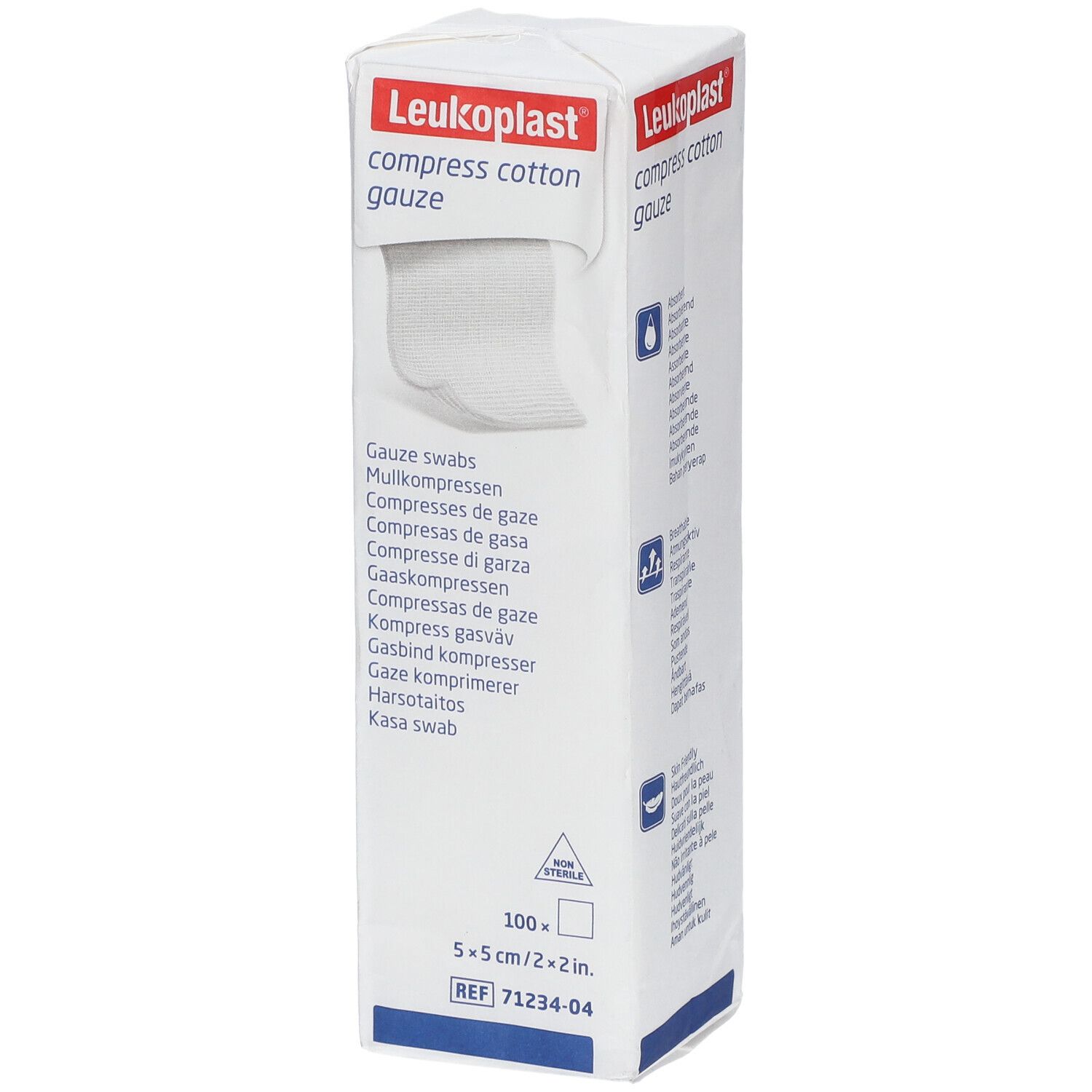 Leukoplast® compress cotton gauze 5 x 5 cm unsteril