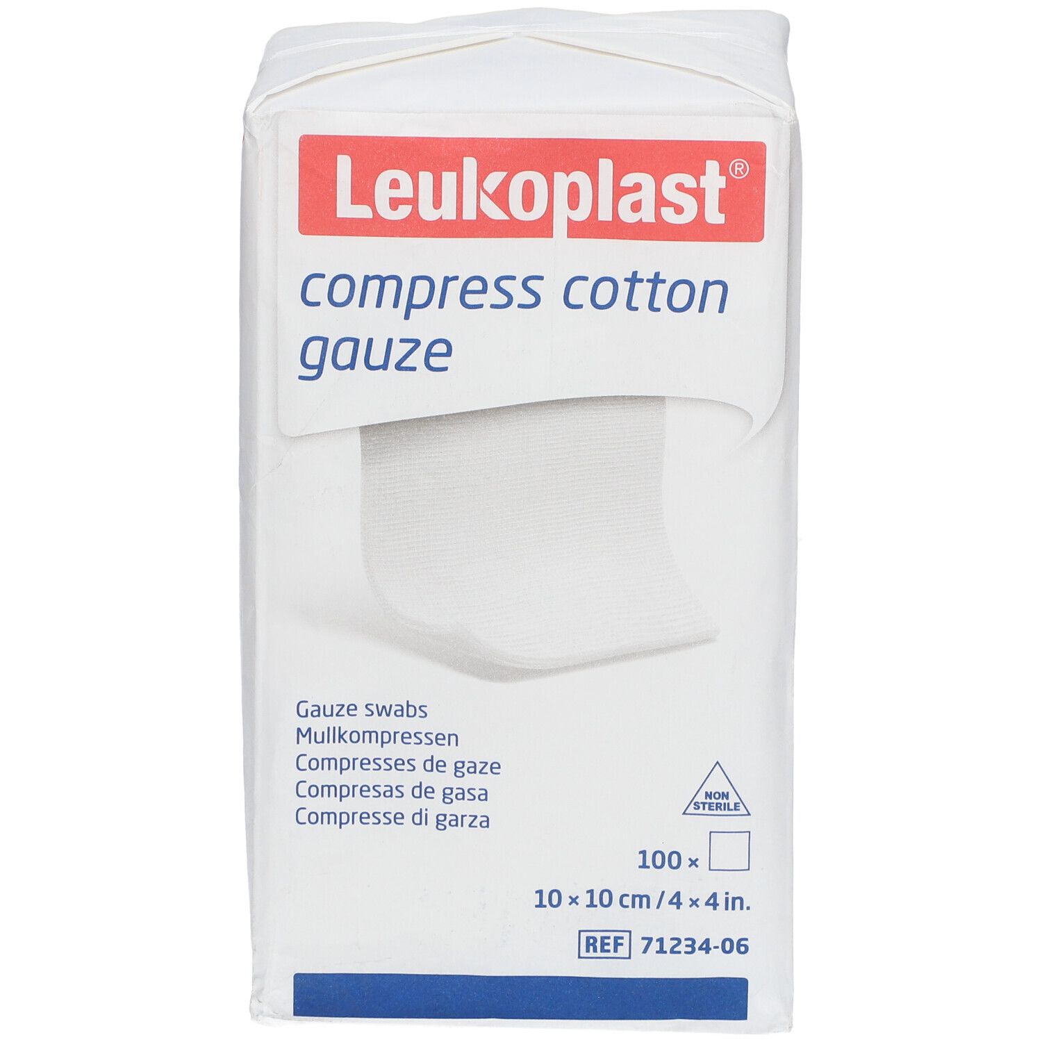 Leukoplast® compress cotton gauze 10 cm x 10 cm unsteril