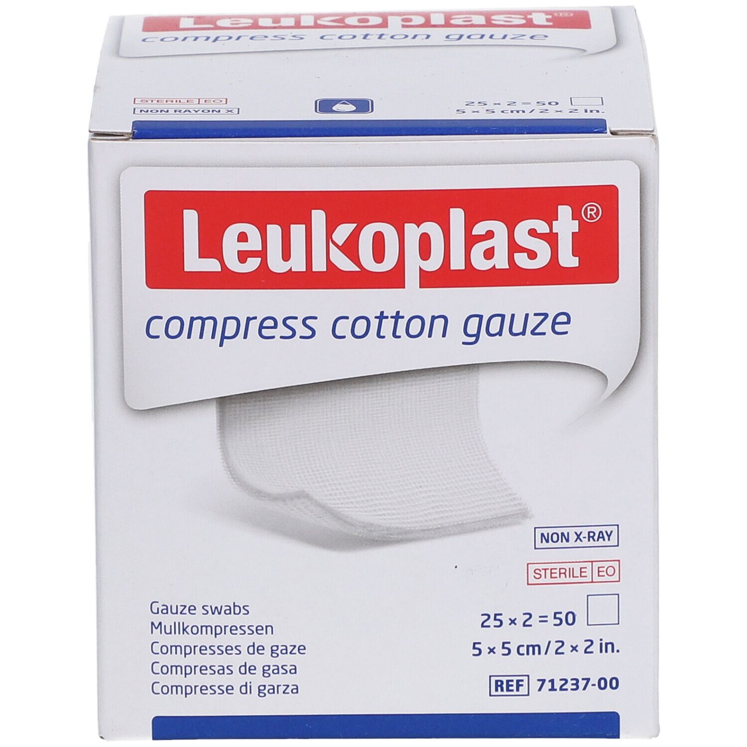 Leukoplast® compress Cotton Gauze 5x5cm steril 8f