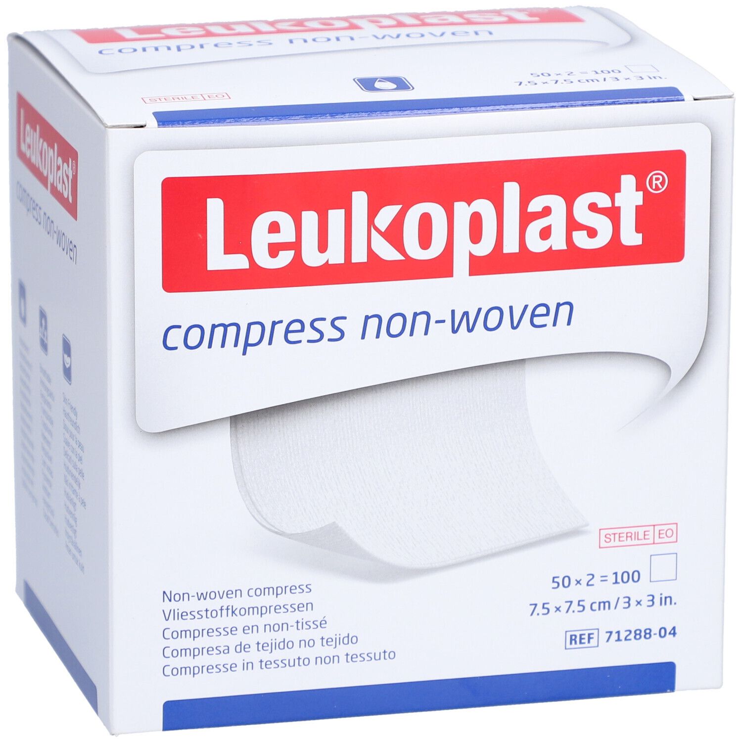 Leukoplast® Vliesstoffkompressen 7,5 cm x 7,5 cm