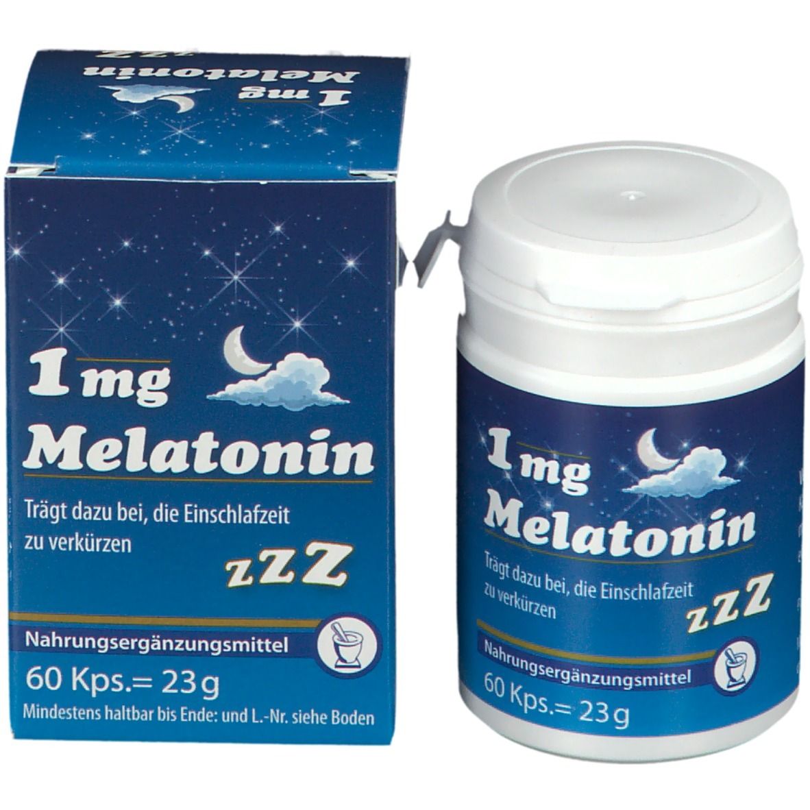1 mg Melatonin Einschlafkapseln