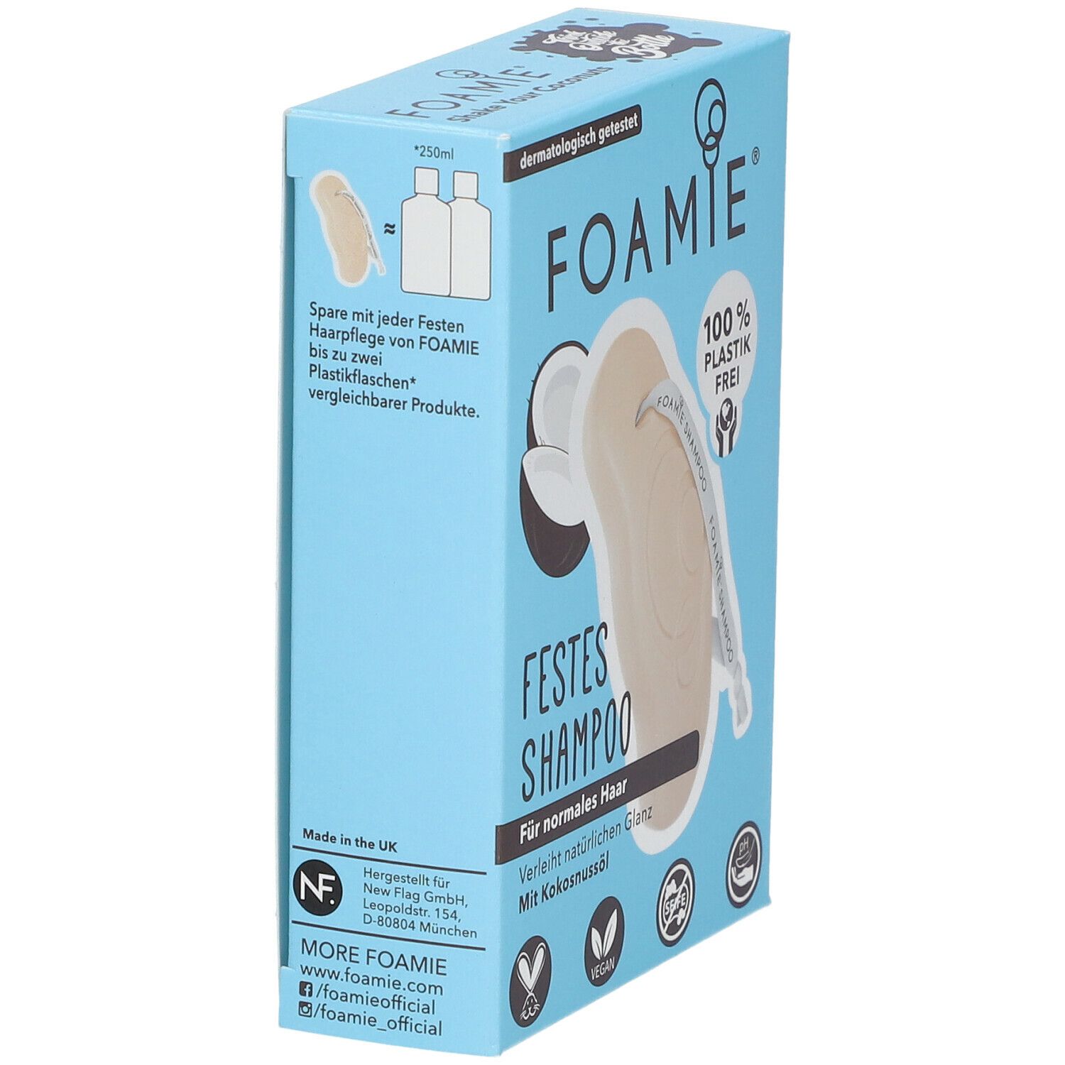 FOAMIE® Festes Shampoo Kokosnuss - APOTHEKE SHOP 80 g