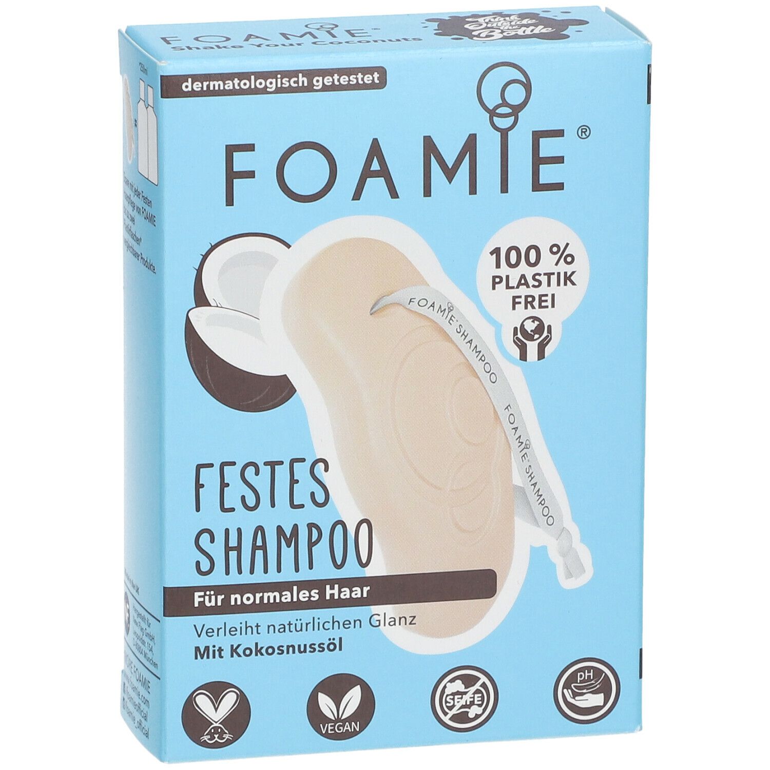 FOAMIE® Kokosnuss g - APOTHEKE 80 SHOP Festes Shampoo