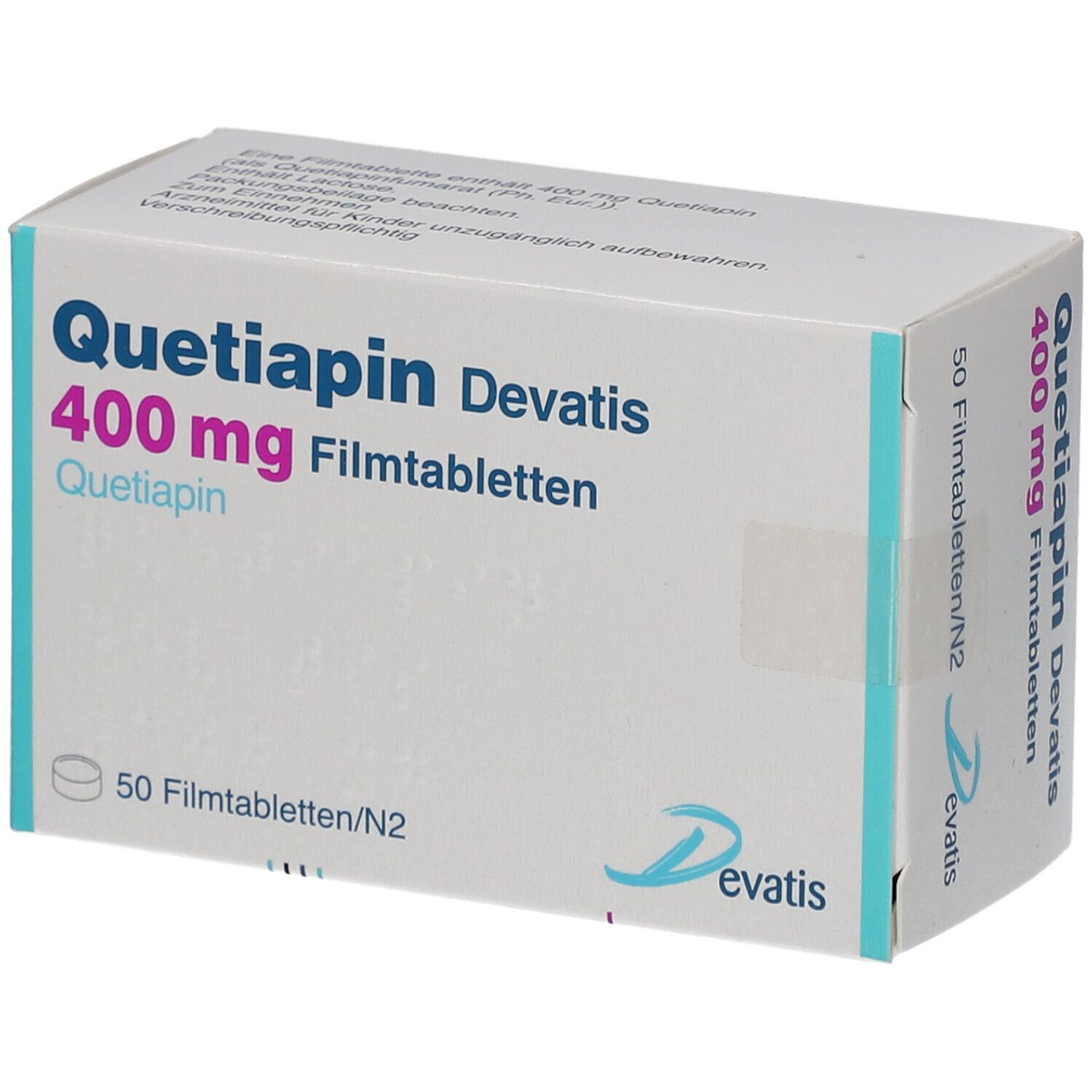 QUETIAPIN Devatis 400 mg Filmtabletten