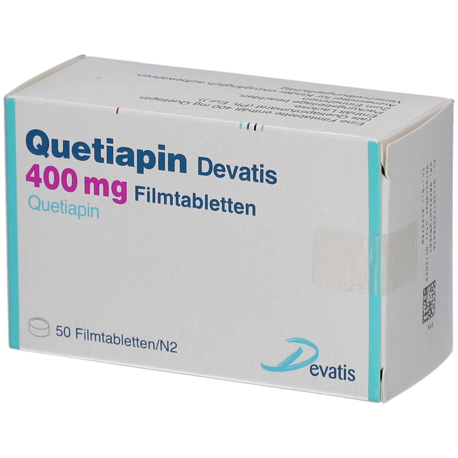QUETIAPIN Devatis 400 mg Filmtabletten