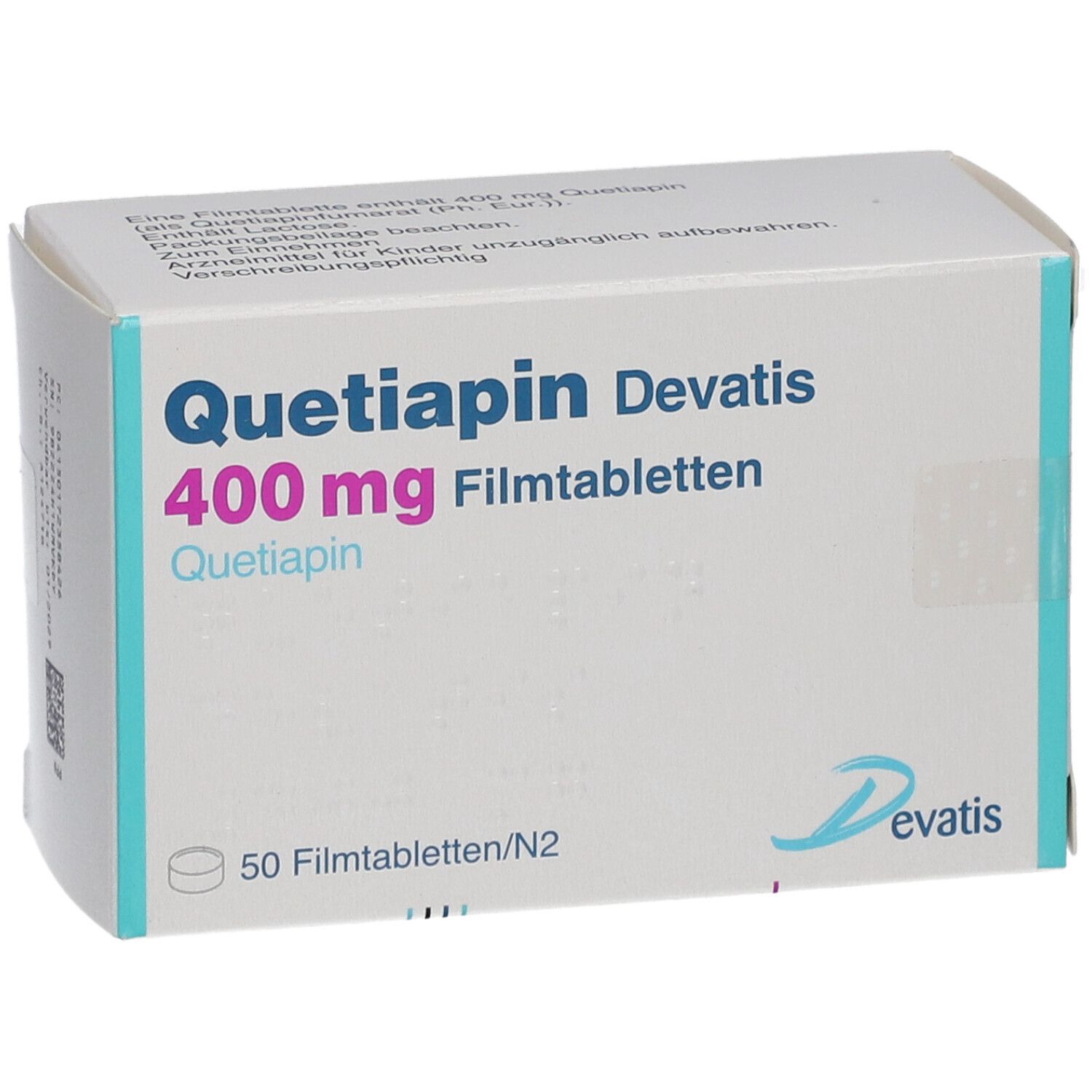 QUETIAPIN Devatis 400 mg Filmtabletten