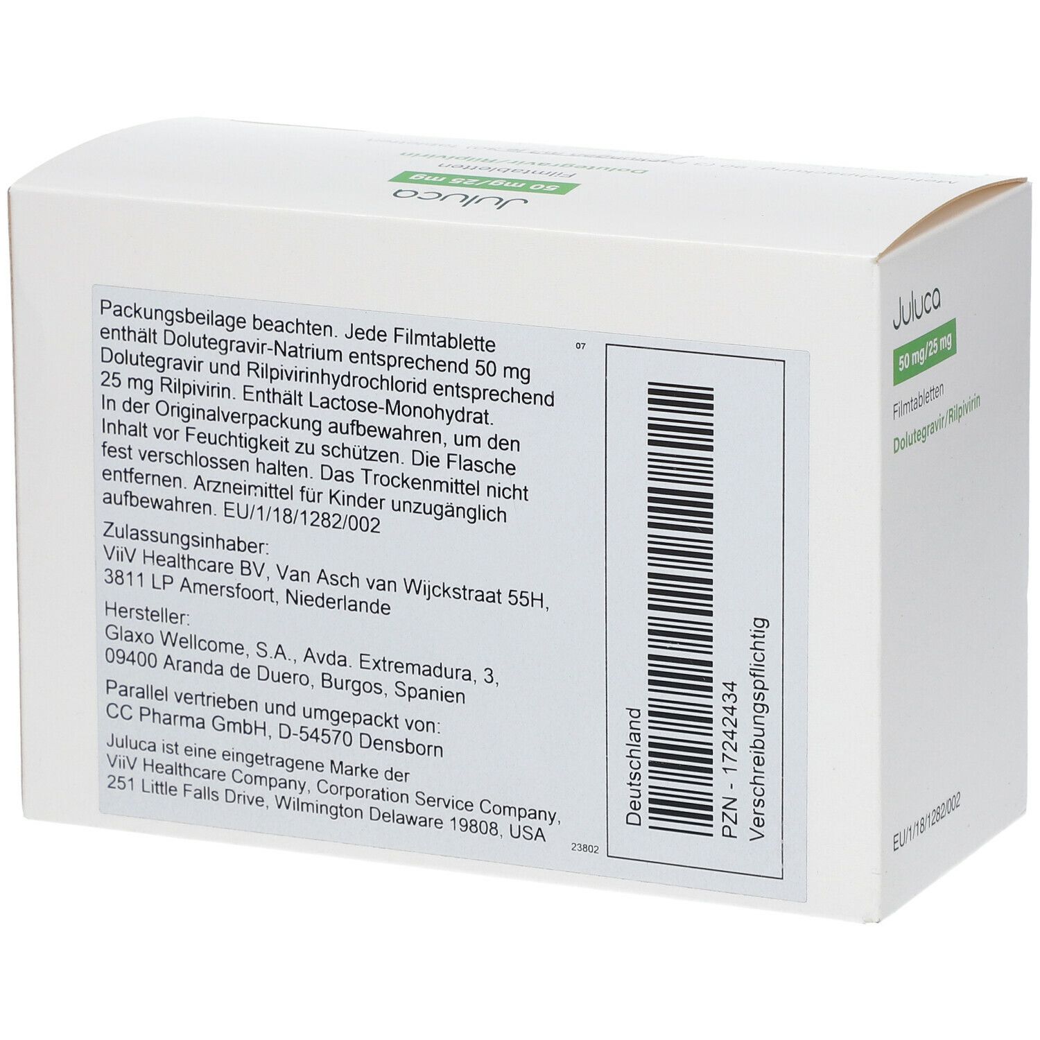 JULUCA 50 mg/25 mg Filmtabletten