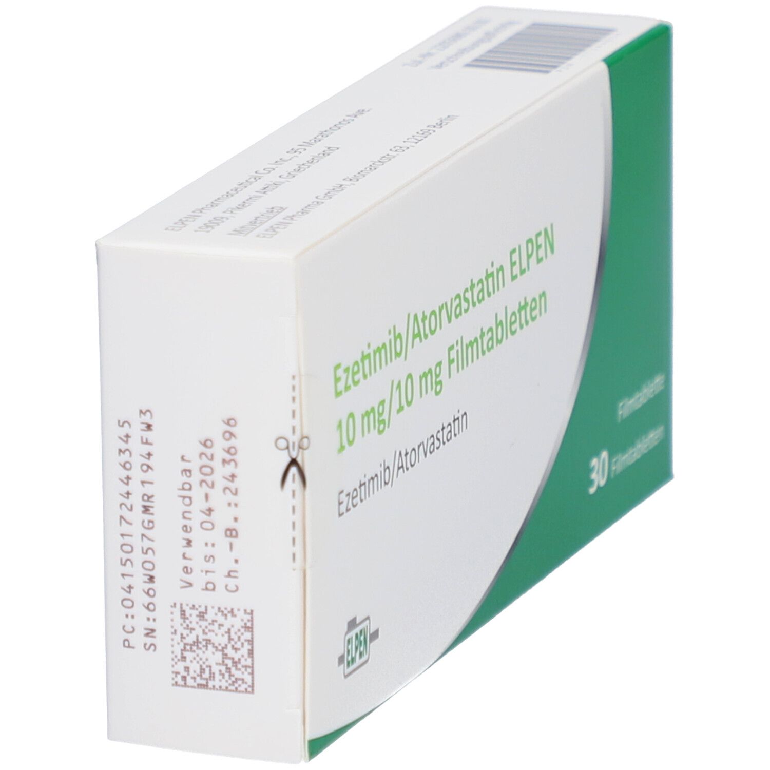 EZETIMIB/Atorvastatin ELPEN 10 mg/10 mg Filmtabl.