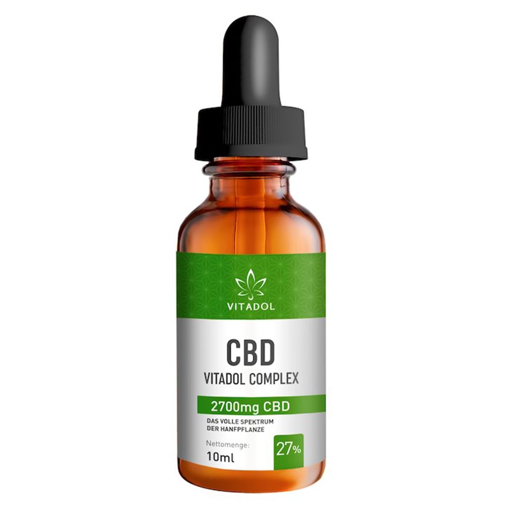 CBD 27% Bio Hanfextrakt Öl Vitadol Complex 10 ml