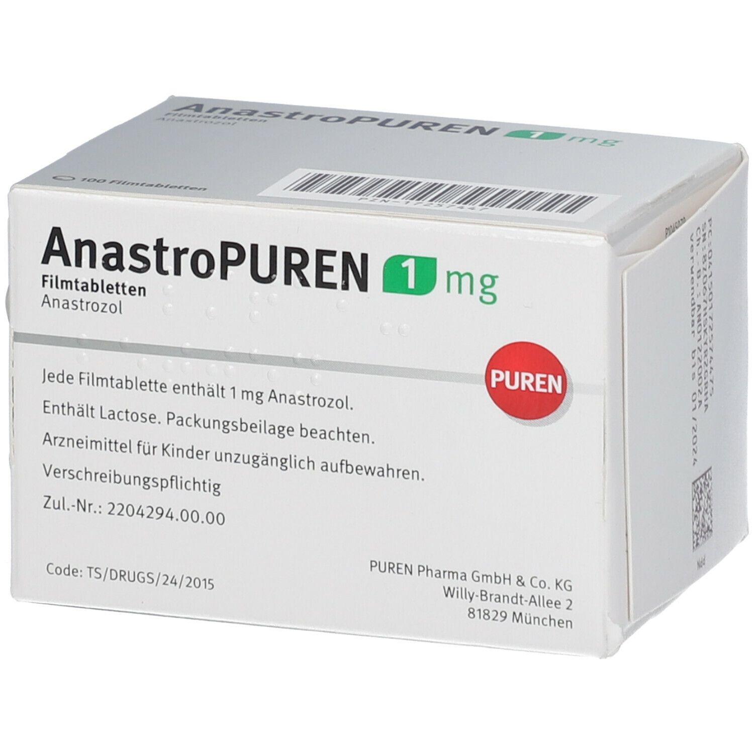 ANASTROPUREN 1 mg Filmtabletten