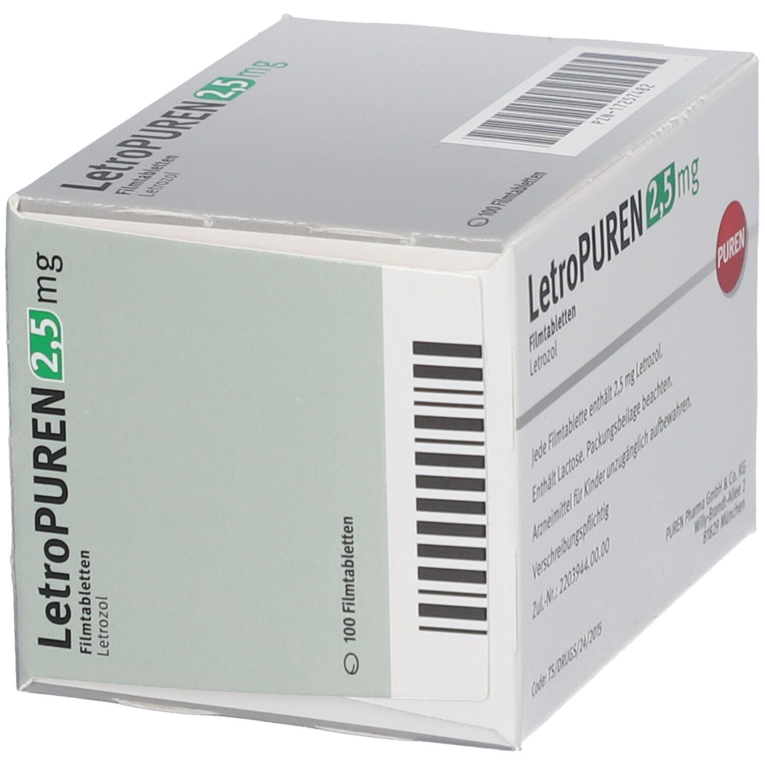 Letropuren 2,5 mg Filmtabletten 100 St