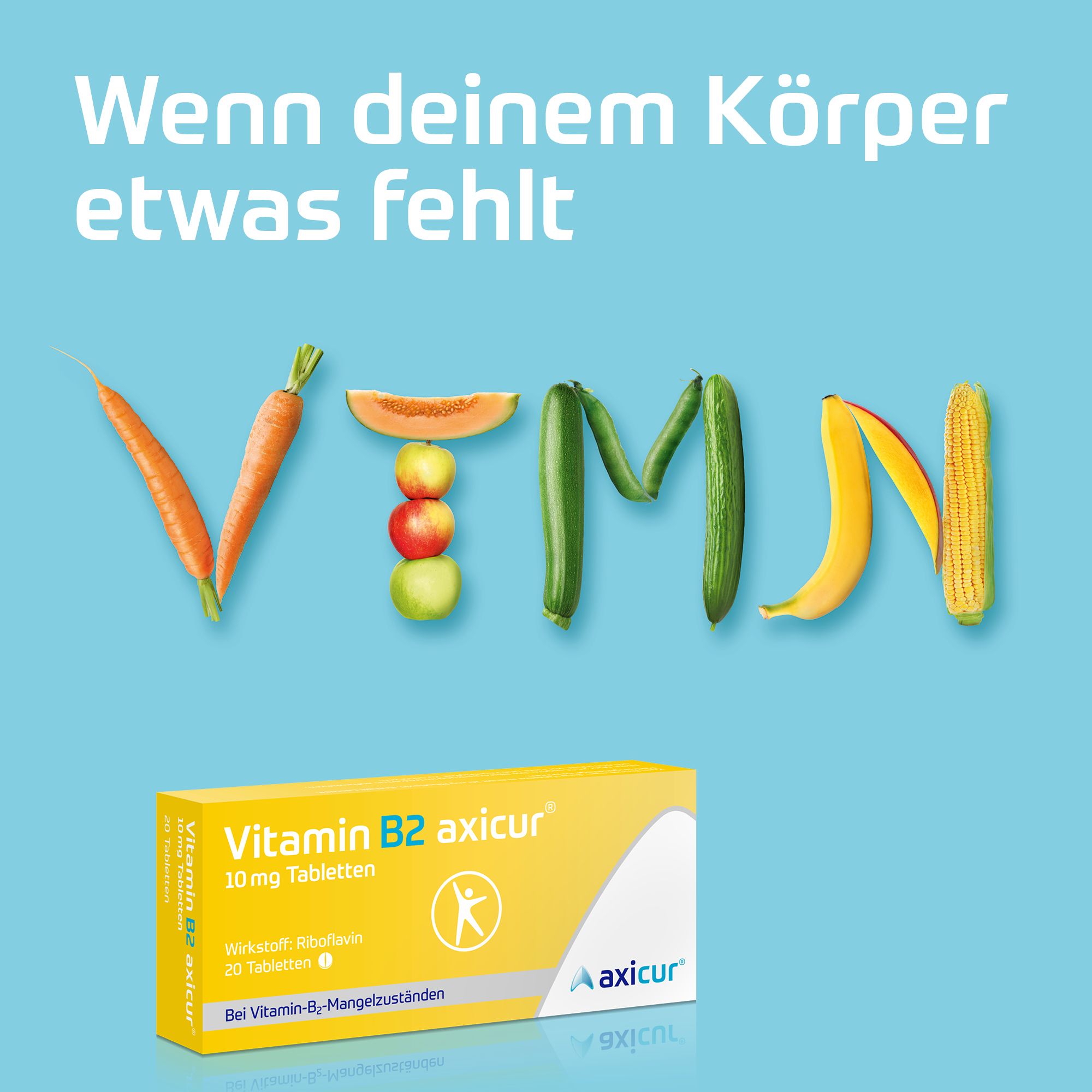 Vitamin B2 axicur 10 mg Tabletten