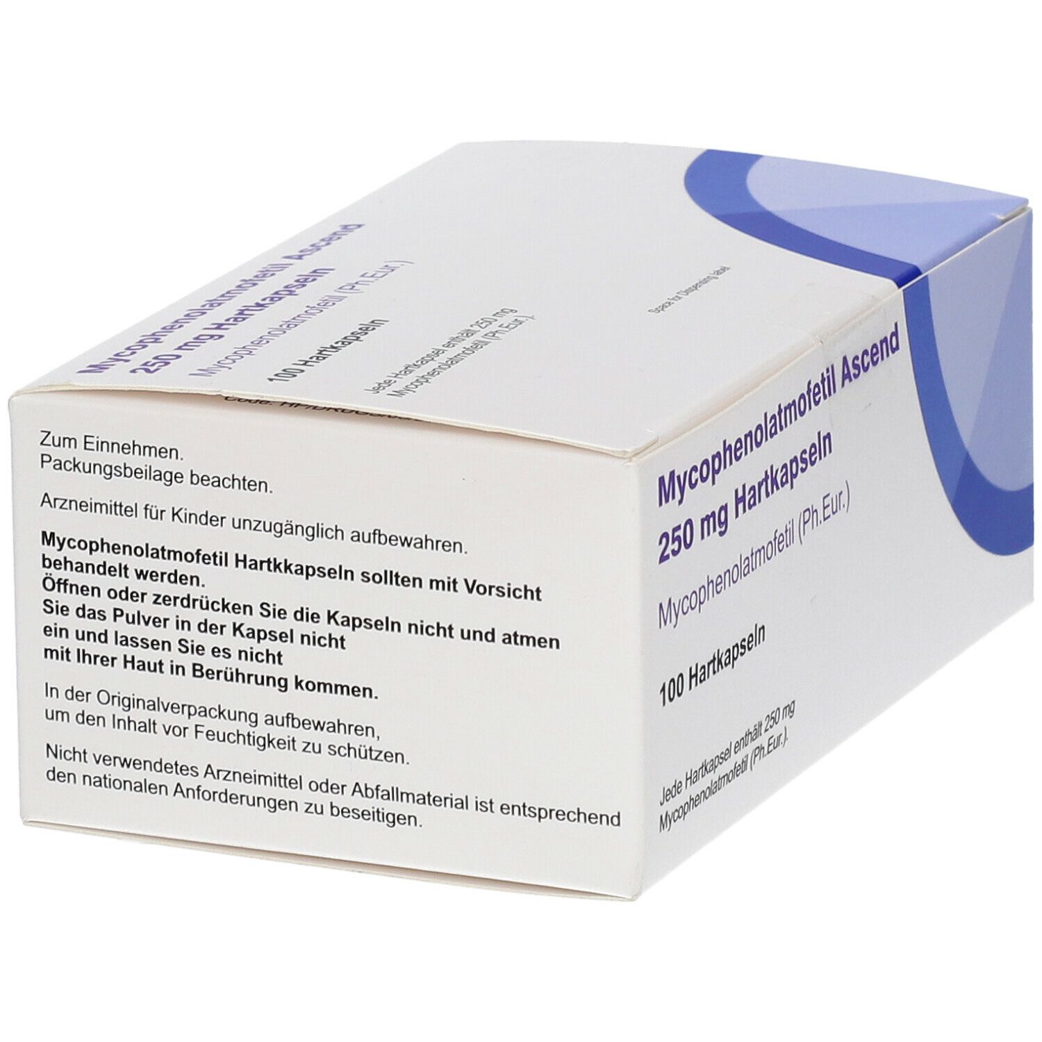 Mycophenolatmofetil Ascend 250 mg Hartkapseln 100 St