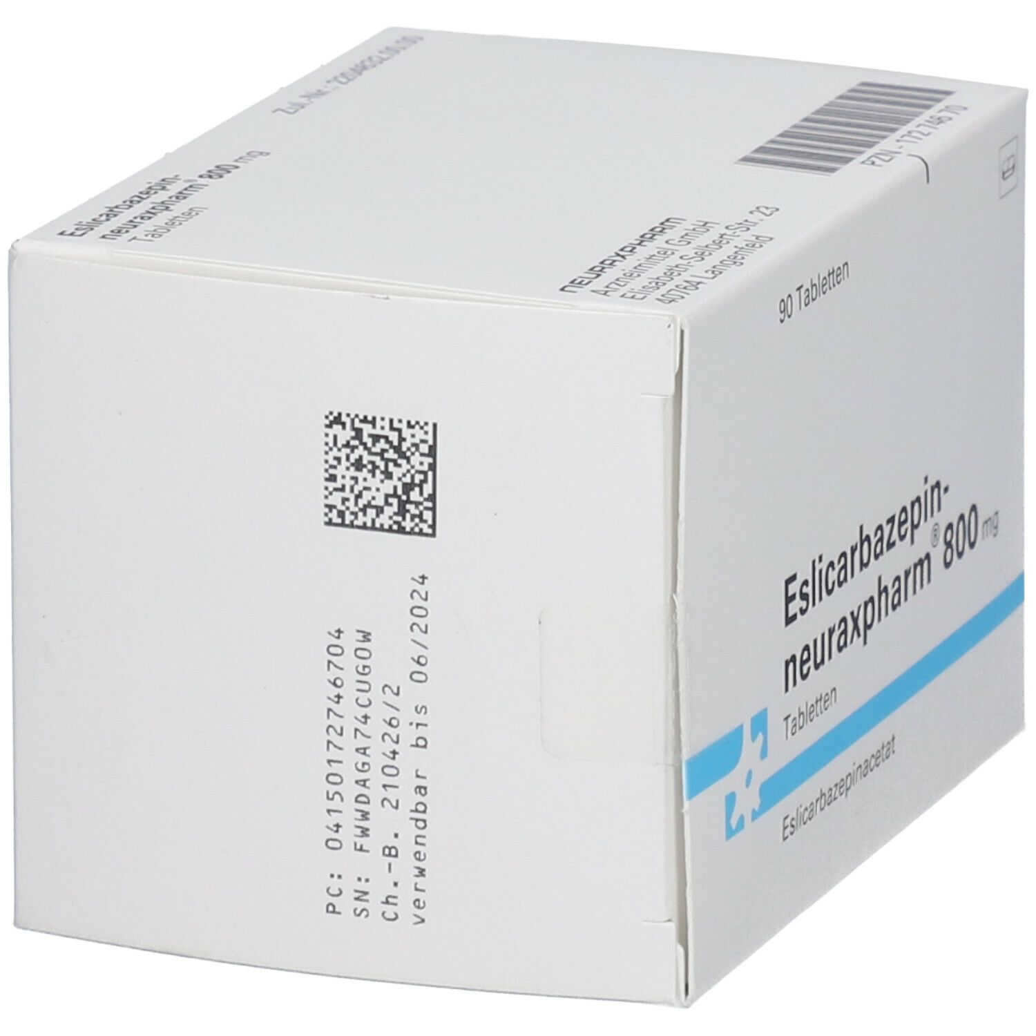 ESLICARBAZEPIN-neuraxpharm 800 mg Tabletten 90 St