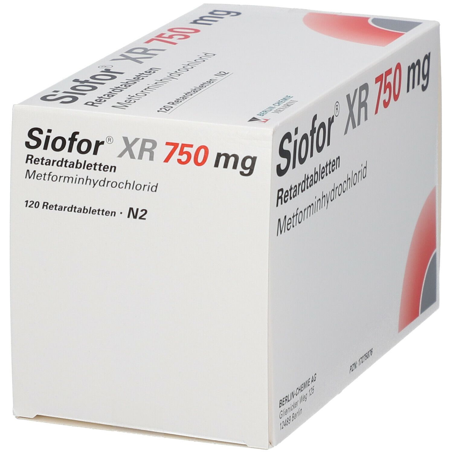 Siofor XR 750 mg Retardtabletten 120 St Retard-Tabletten