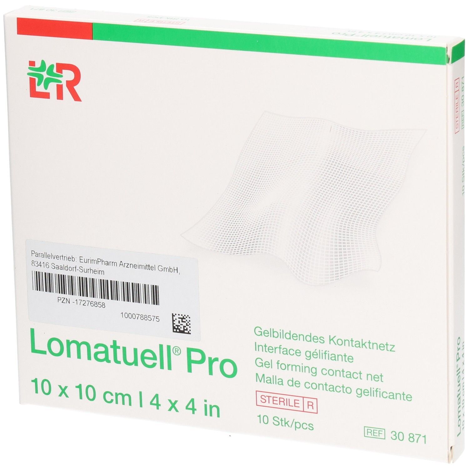 Lomatuell Pro 10x10 cm steril 10 St Verband