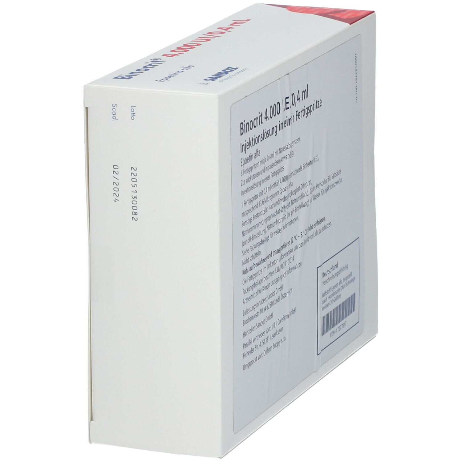 Binocrit 4.000 I.E./0,4 ml