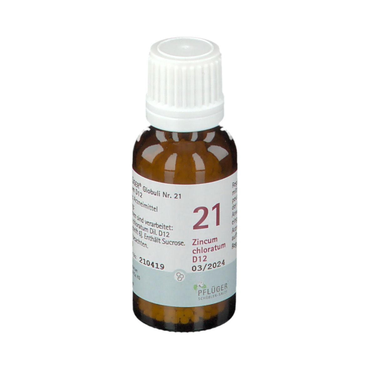 BIOCHEMIE PFLÜGER® Nr. 21 Zincum chloratum D12
