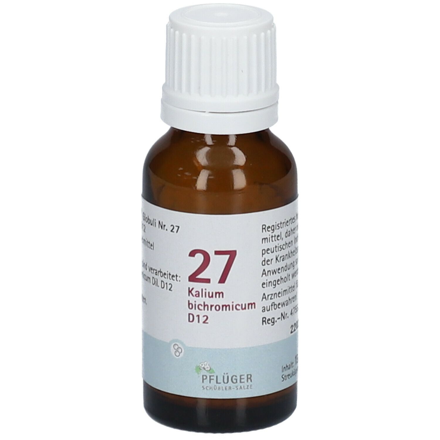 Biochemie Pflüger 27 Kalium bichromicum D 12 Globuli