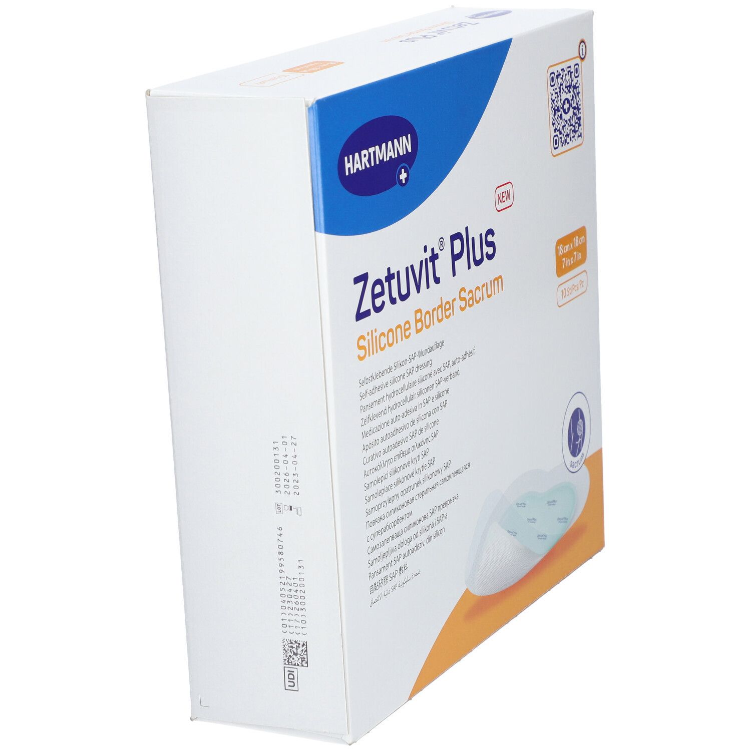 Zetuvit Plus Silicone Border steril Sacrum 18x18cm 10 St Kompressen