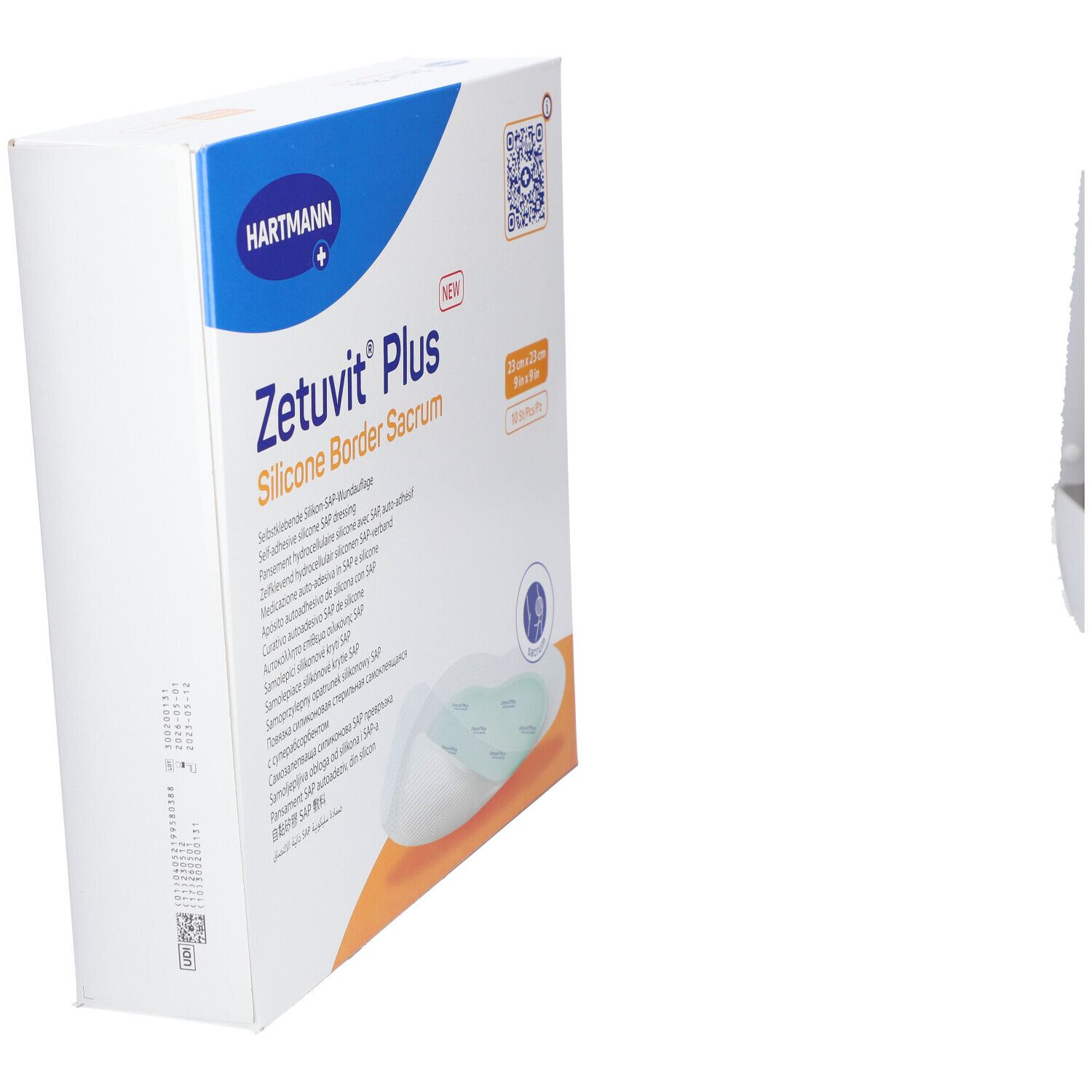 Zetuvit Plus Silicone Border steril Sacrum 23x23cm 10 St Kompressen