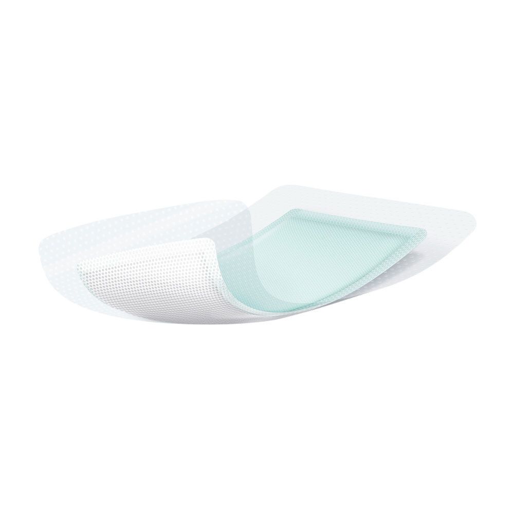 Zetuvit Plus Silicone Border steril oval 13x15,5cm 10 St Kompressen