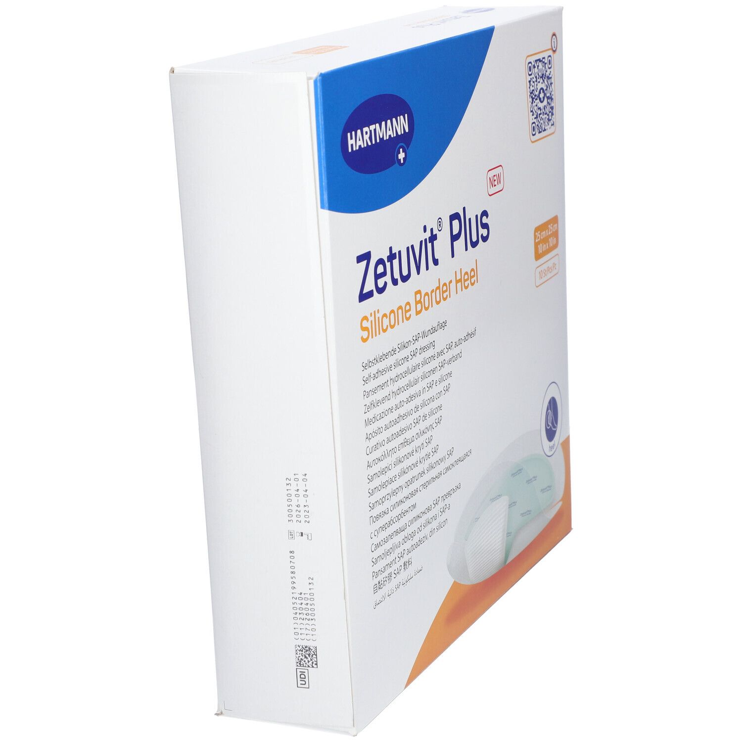 Zetuvit Plus Silicone Border steril Heel 25x25cm 10 St Kompressen