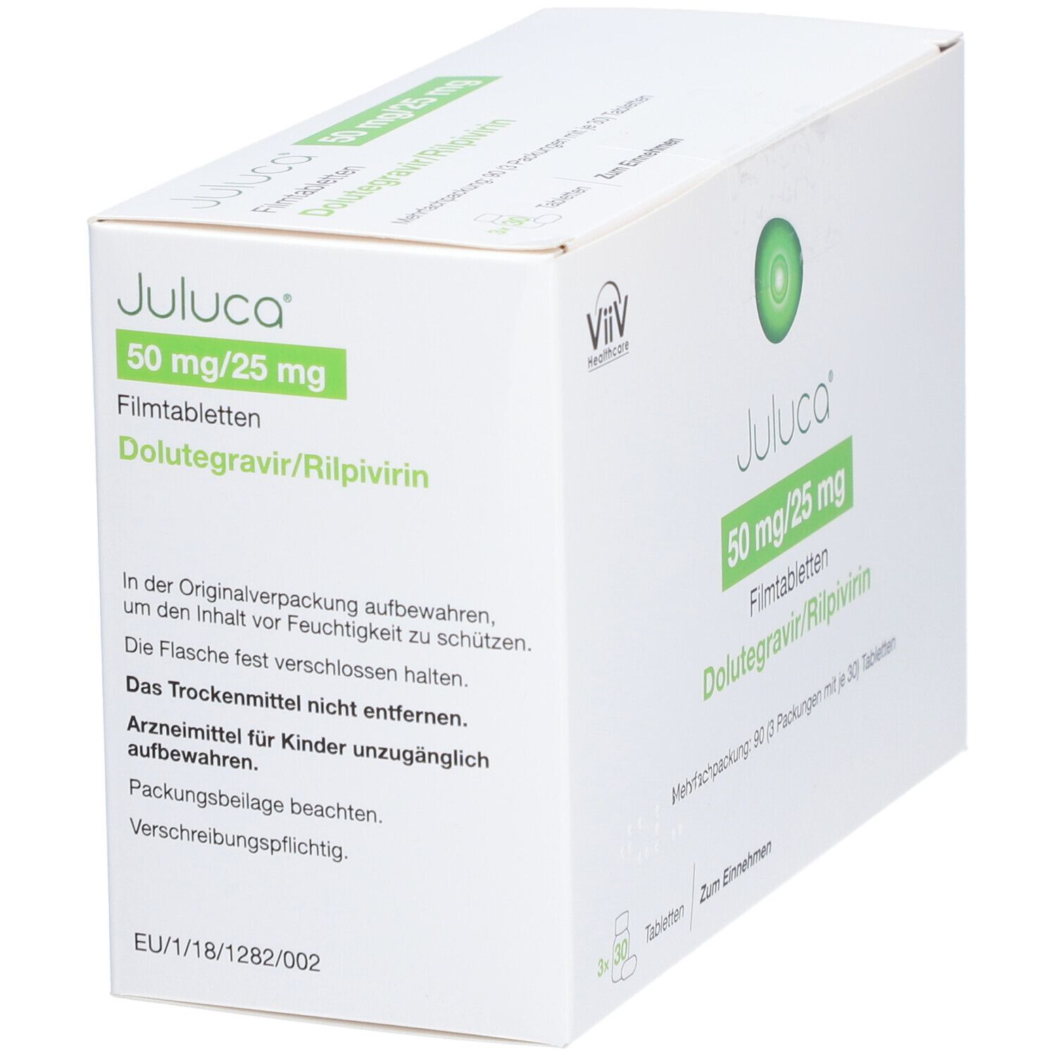 Juluca 50 mg/25 mg Filmtabletten 3x30 St