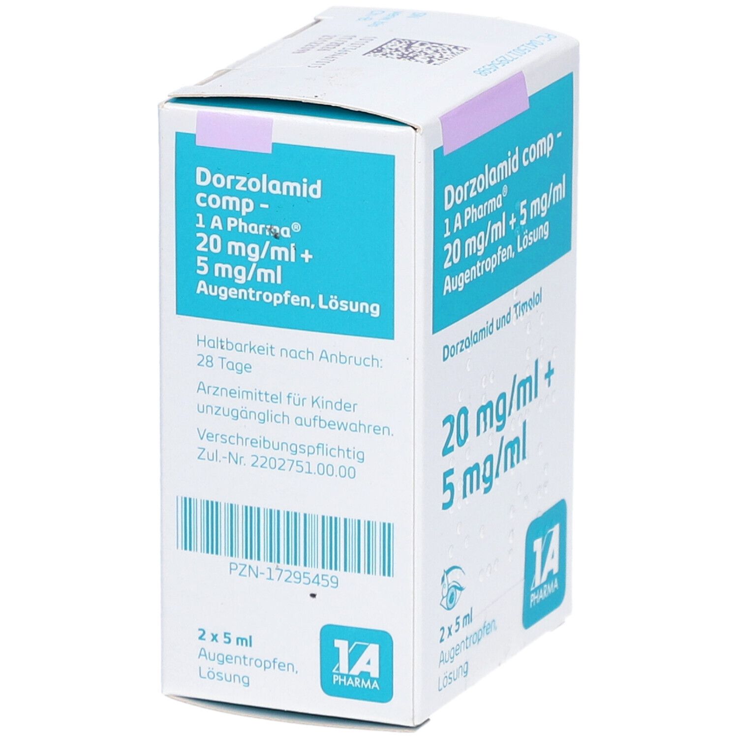 Dorzolamid comp-1A Pharma 20mg/ml+5mg/ml Augentr. 2x5 ml Augentropfen