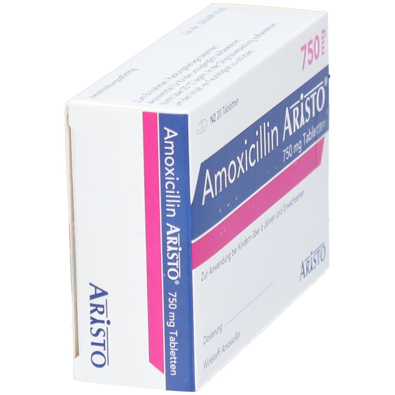 Amoxicillin Aristo 750 mg Tabletten 20 St