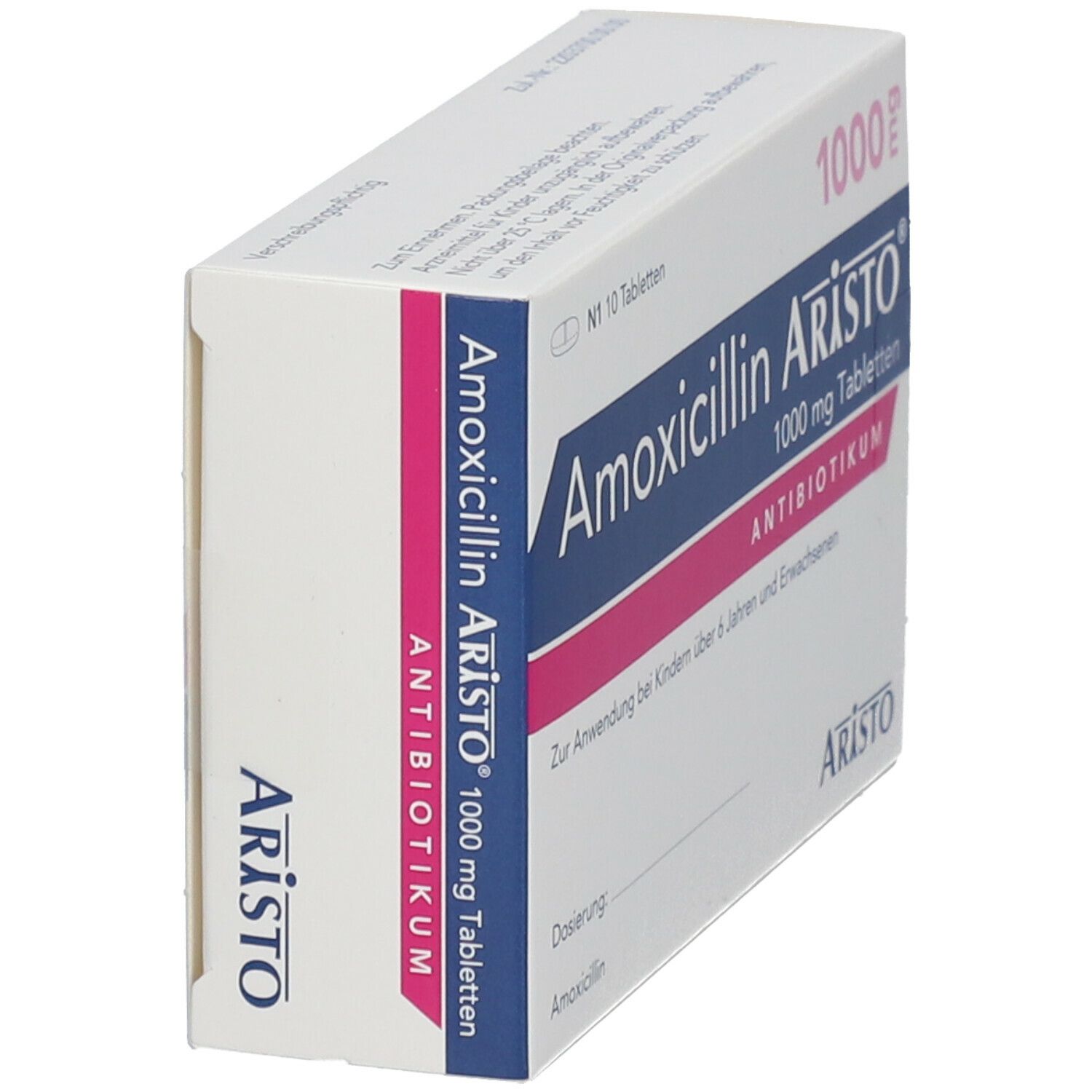 Amoxicillin Aristo 1000 mg Tabletten 10 St