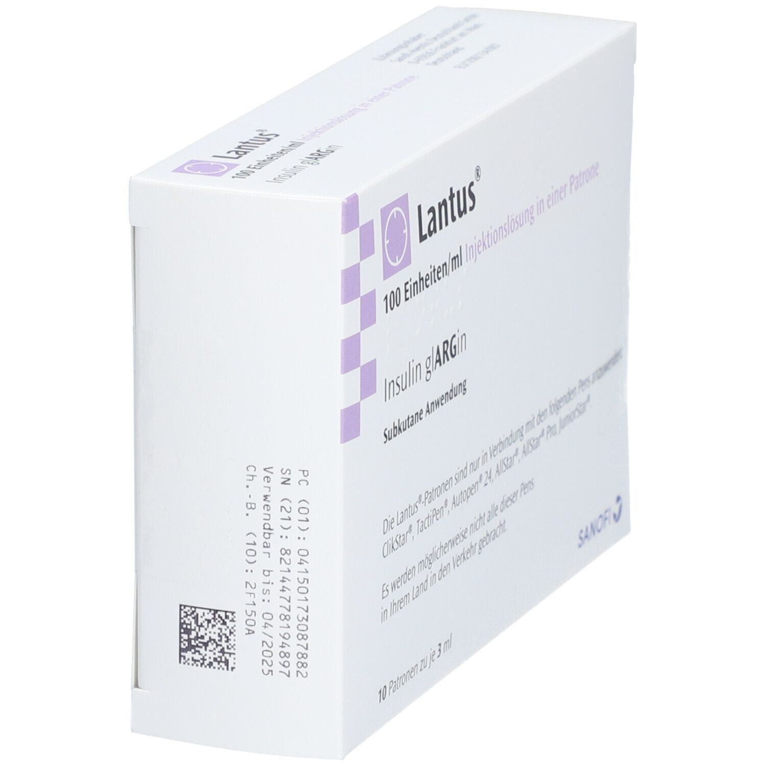 Lantus 100 E/ml Injektionslösung i.e.Patrone 10x3 ml