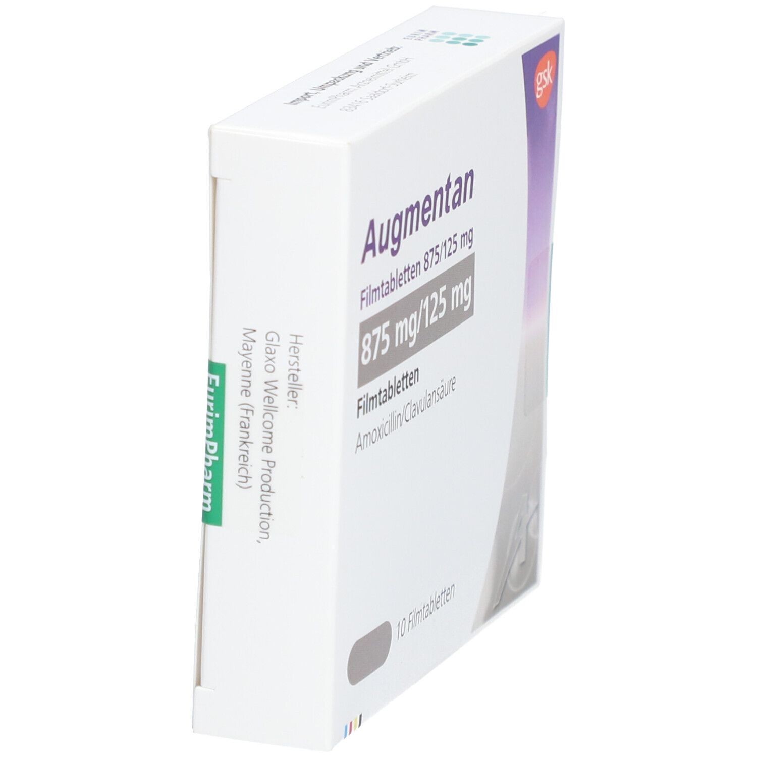 Augmentan 875/125 mg Filmtabletten 10 St