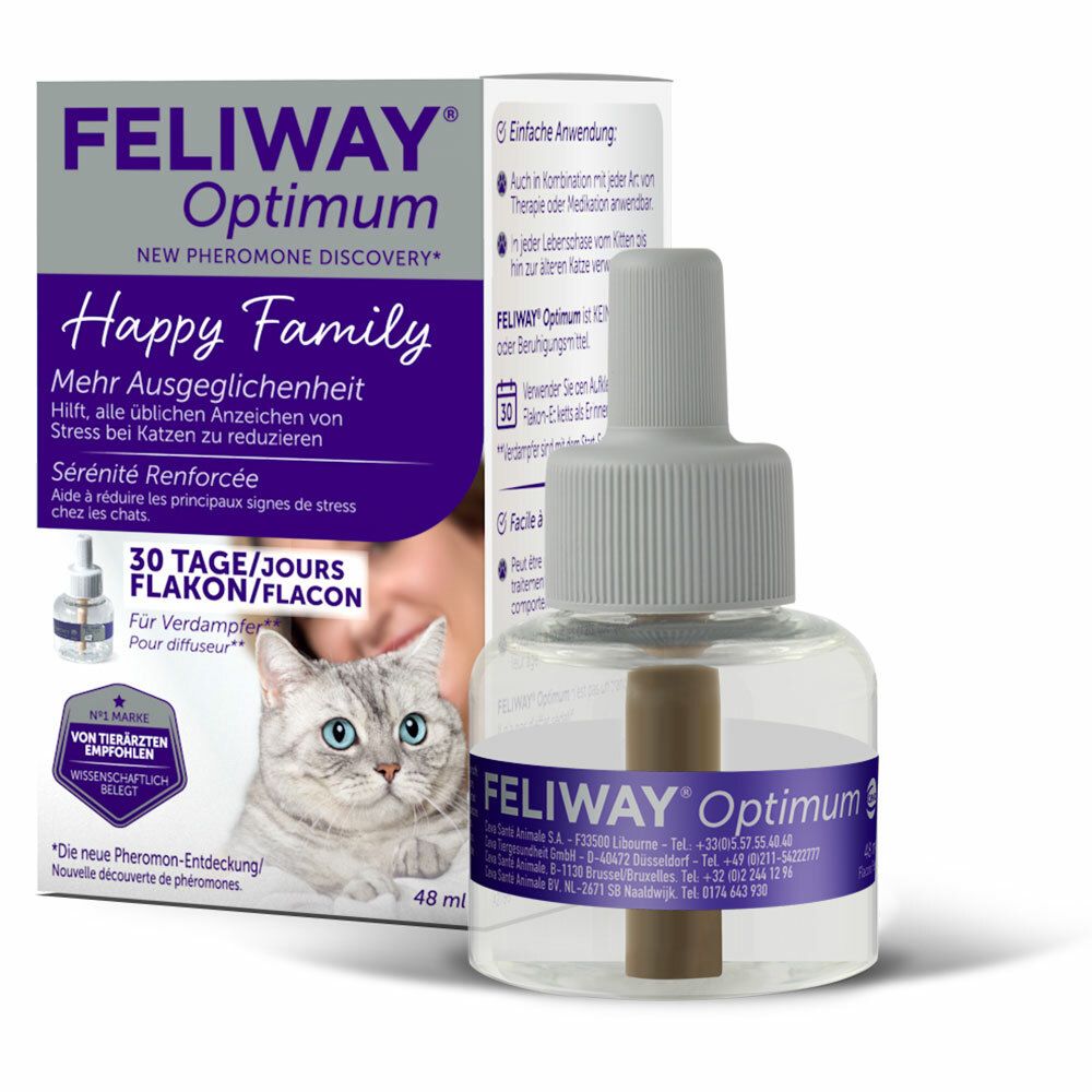 FELIWAY® Optimum 30 Tage Nachfüllflakon – für noch ausgeglichenere Katzen