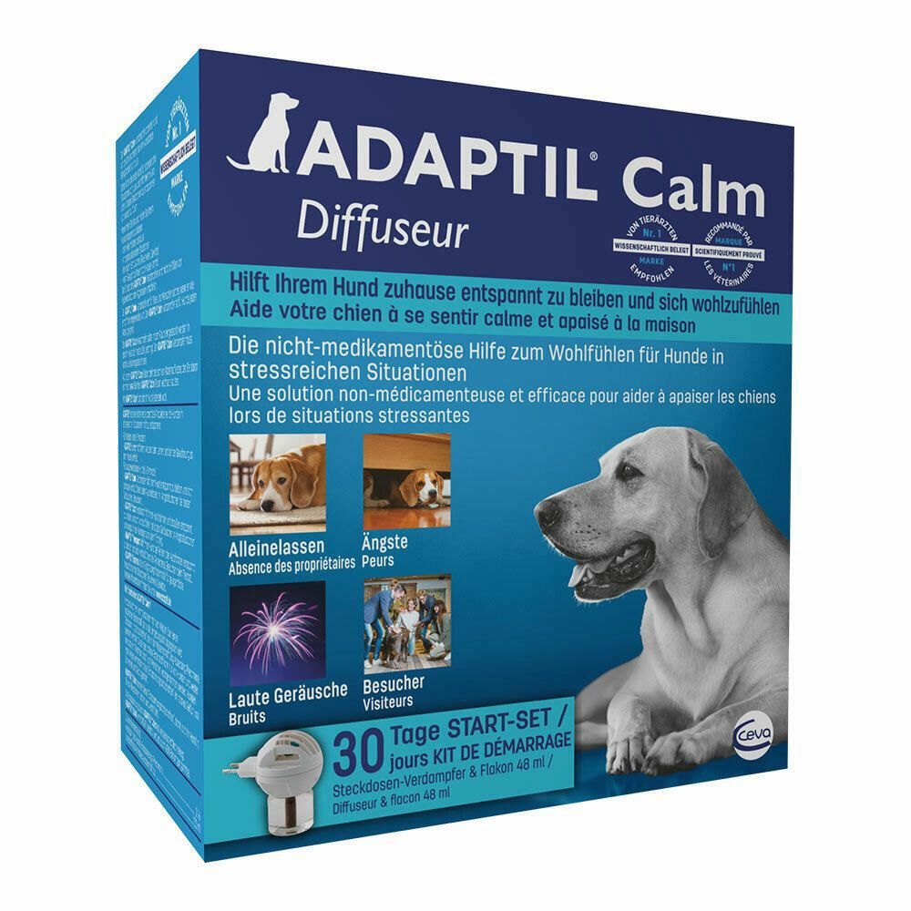 ADAPTIL® Calm Verdampfer + 30 Tage Nachfüllflakon – entspannt Hunde und reduziert Stress