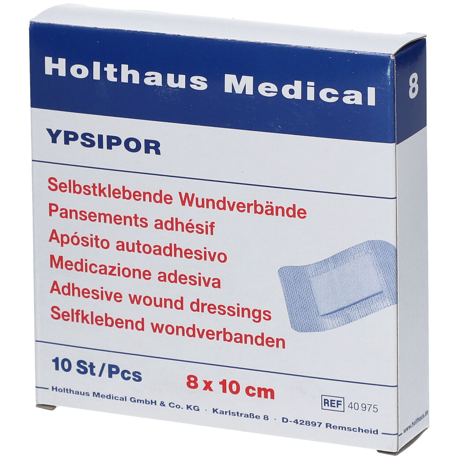 Associazione della ferita Holthaus Ypsipor, sterile