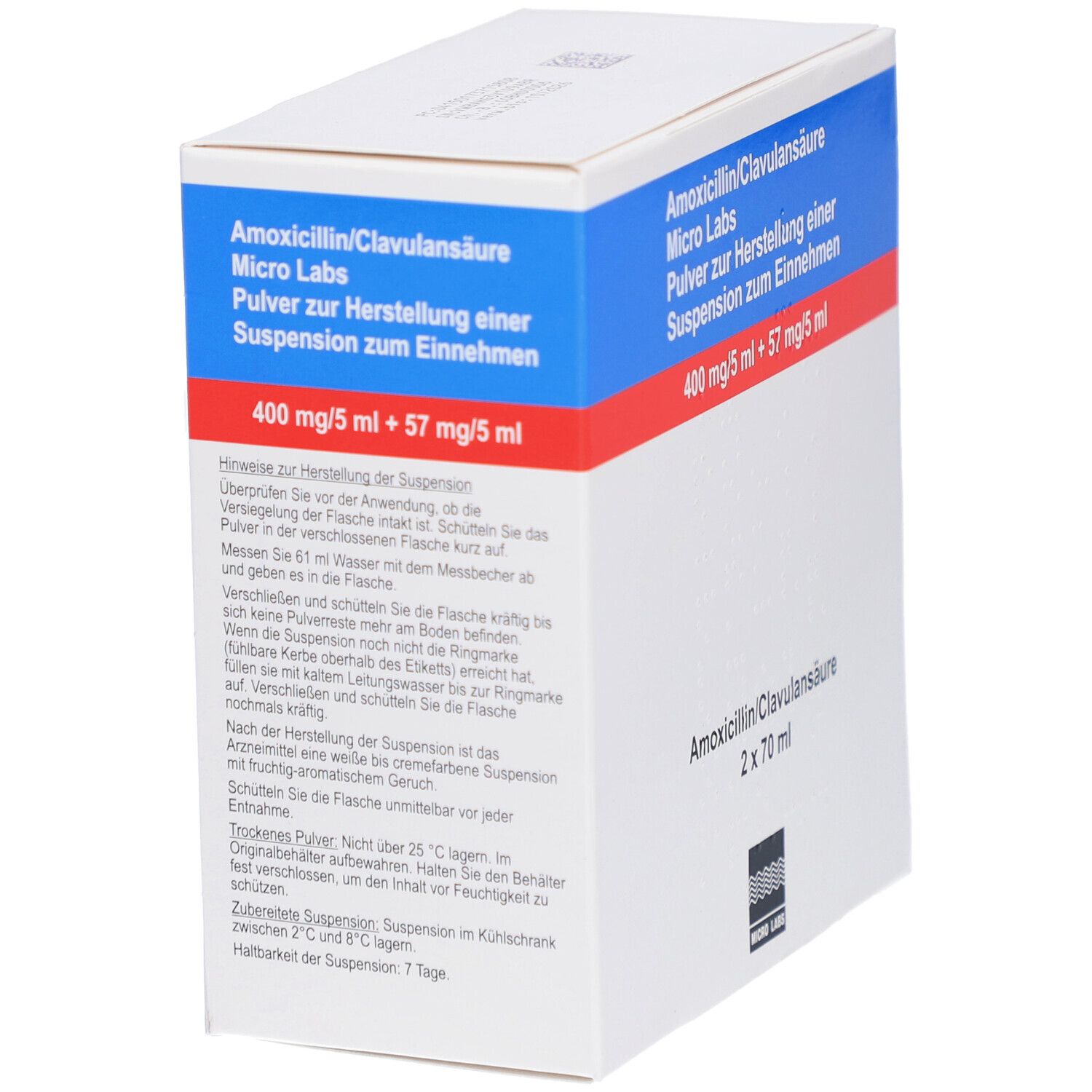 AMOXICILLIN/Clavulansäure Micro La.400/57mg/5ml
