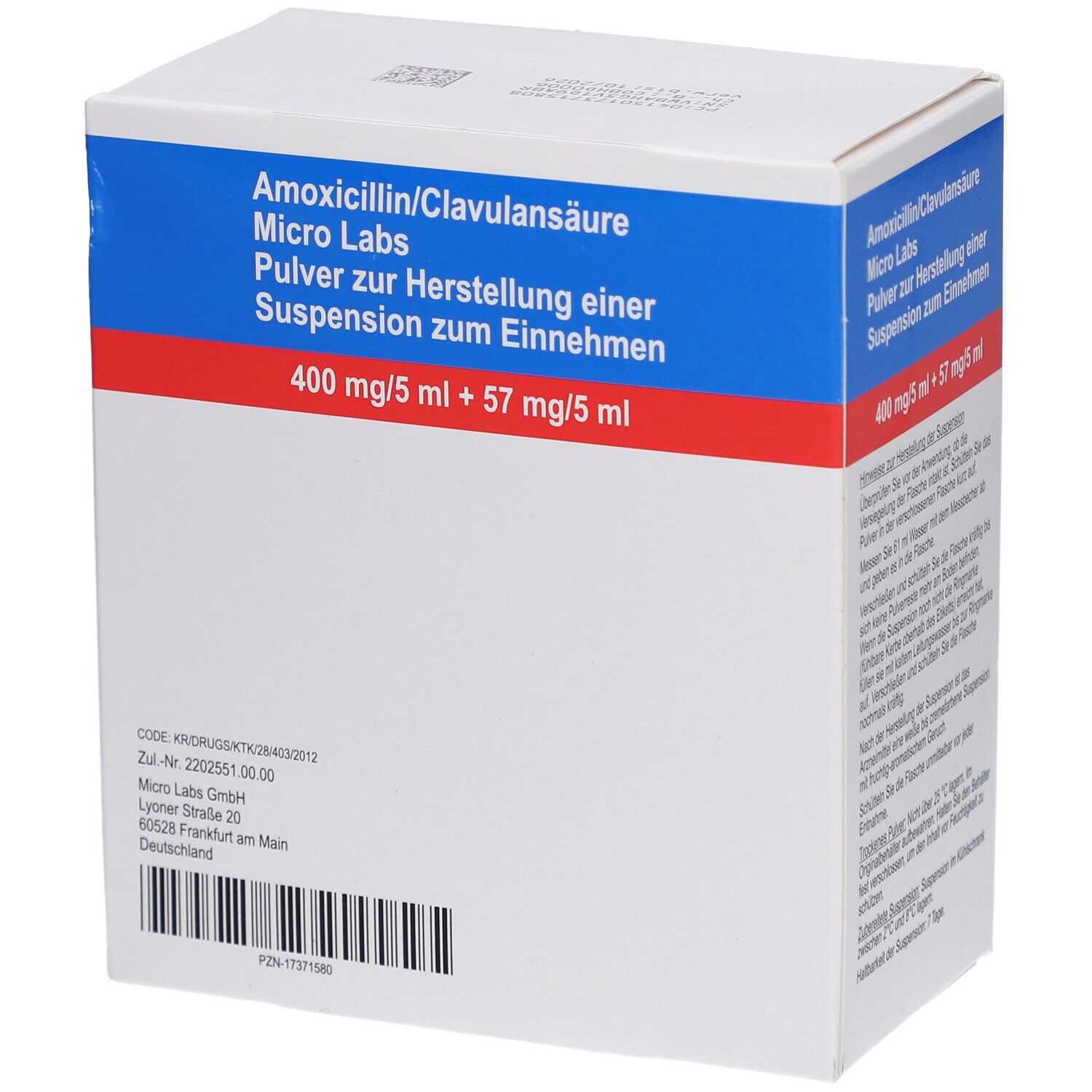 AMOXICILLIN/Clavulansäure Micro La.400/57mg/5ml